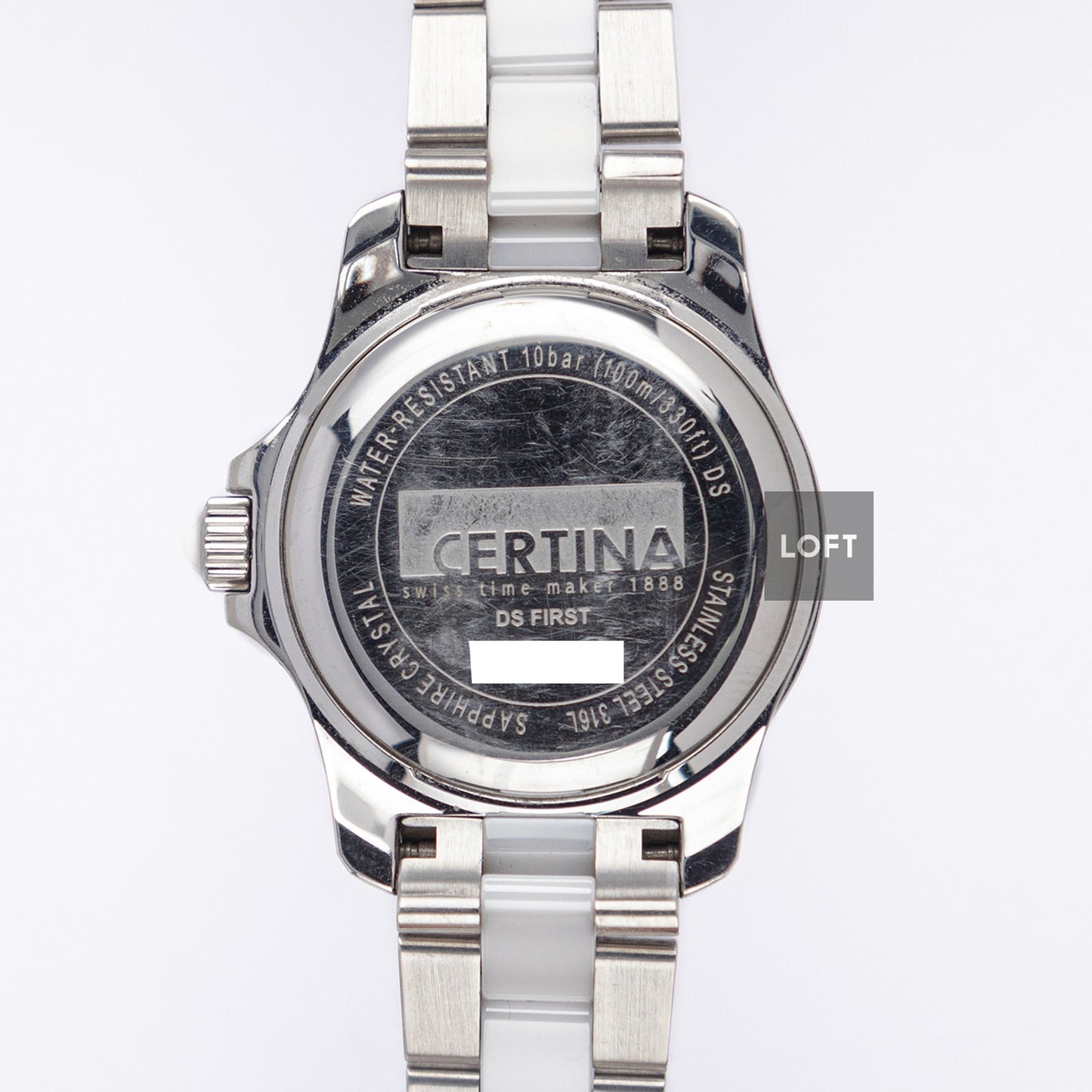 Certina DS First Lady Ceramic White Bracelet 34.8mm