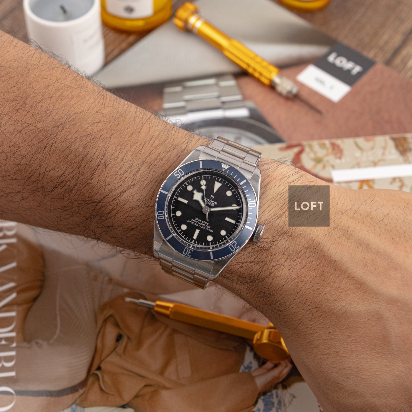 Tudor Black Bay Blue Bezel Automatic COSC 41mm