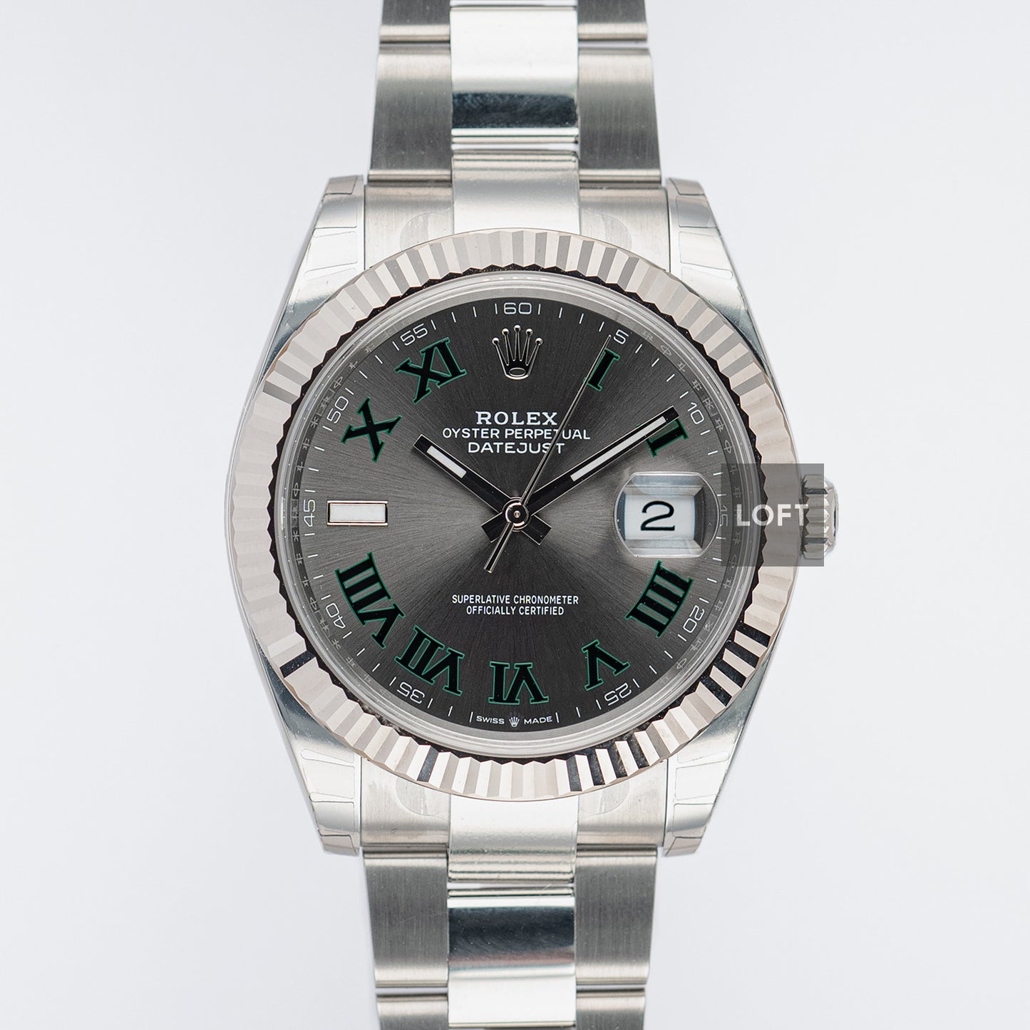 Rolex Datejust 126334 Wimbledon Oyster 41mm