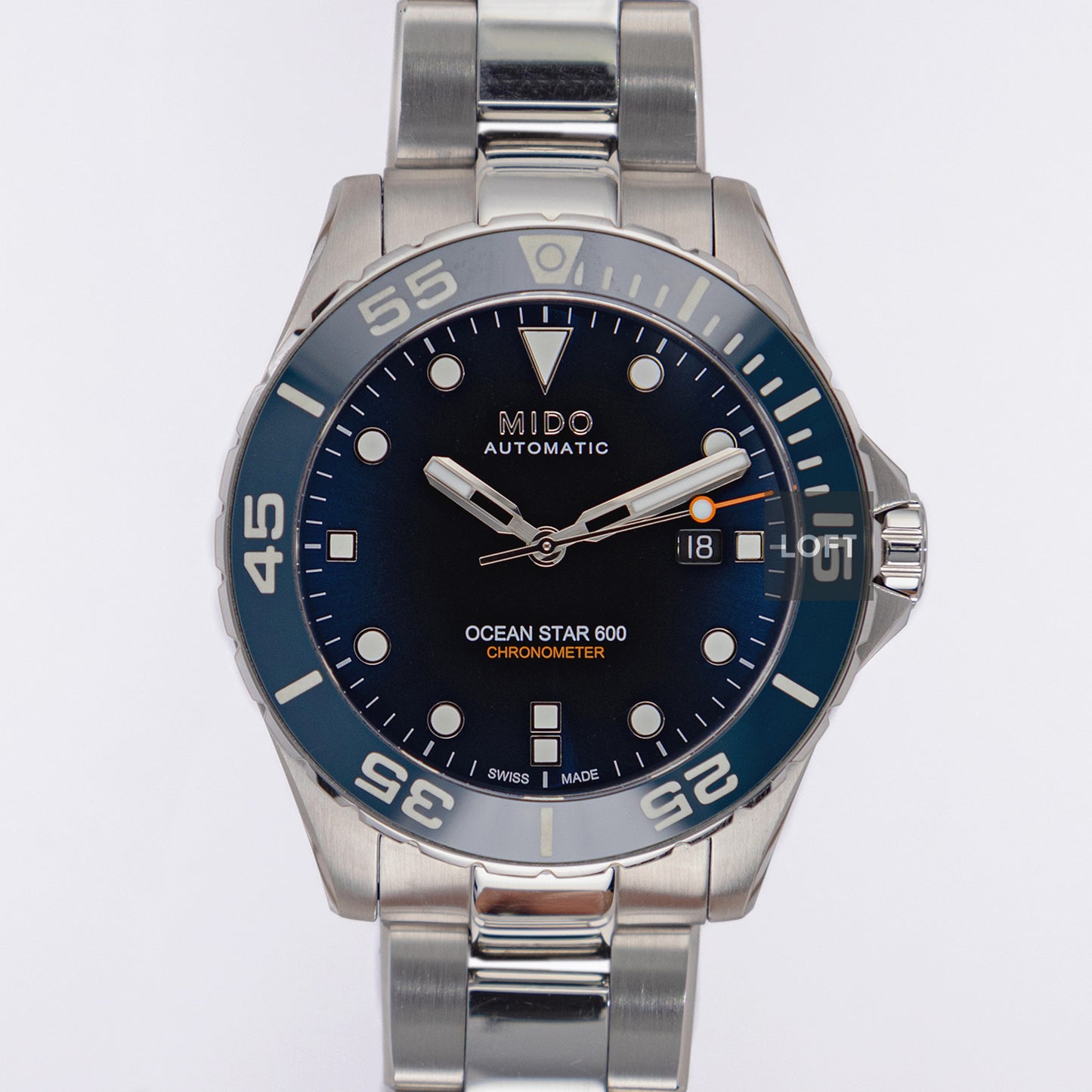 Mido Ocean Star 600 Chronometer Blue Dial 43.5mm