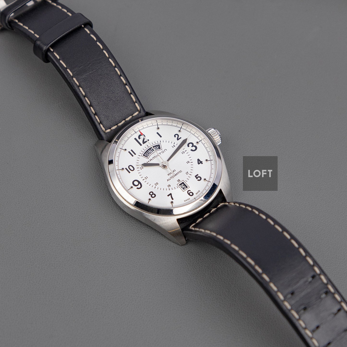 Hamilton Khaki Field Day Date Automatic Silver 42mm