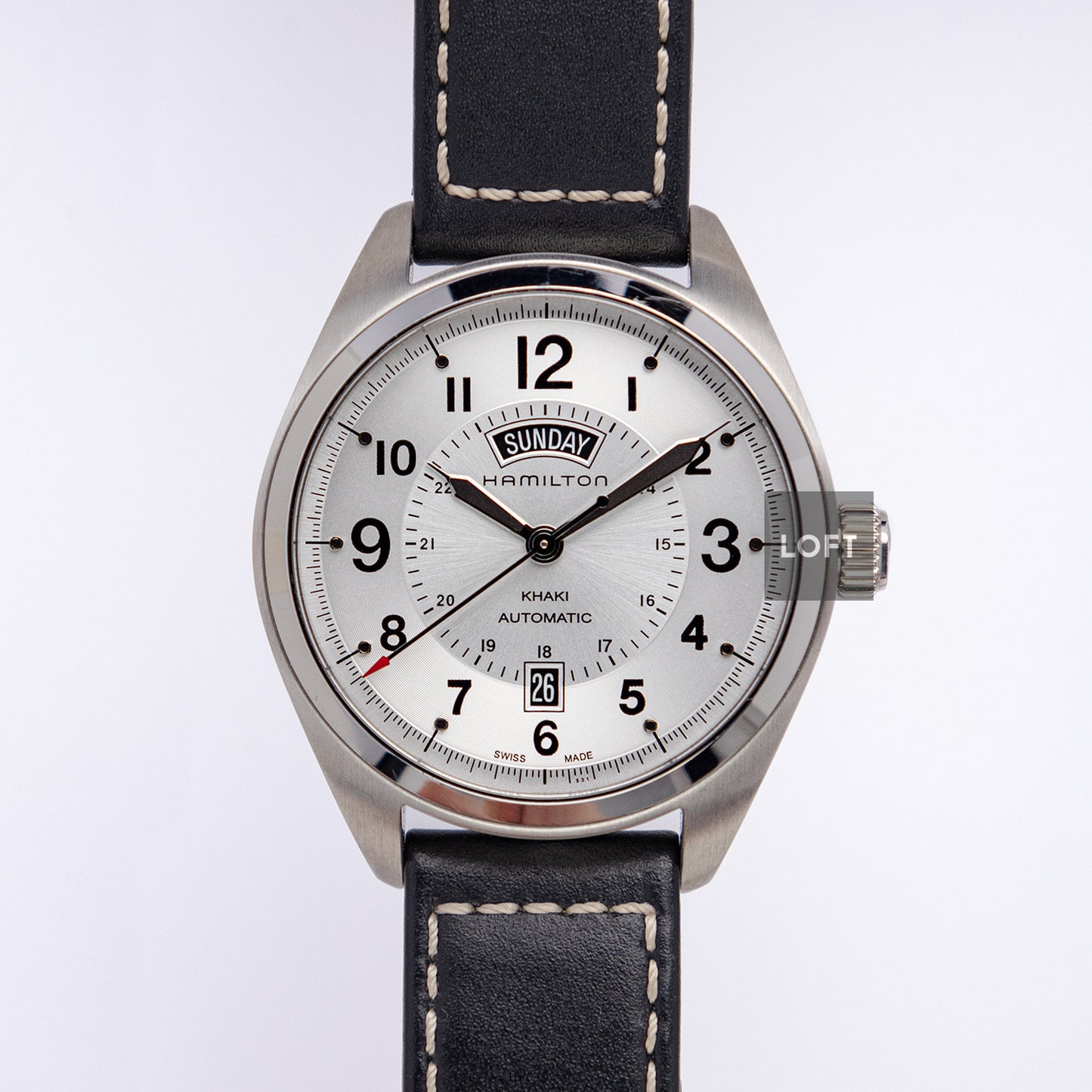 Hamilton Khaki Field Day Date Automatic Silver 42mm