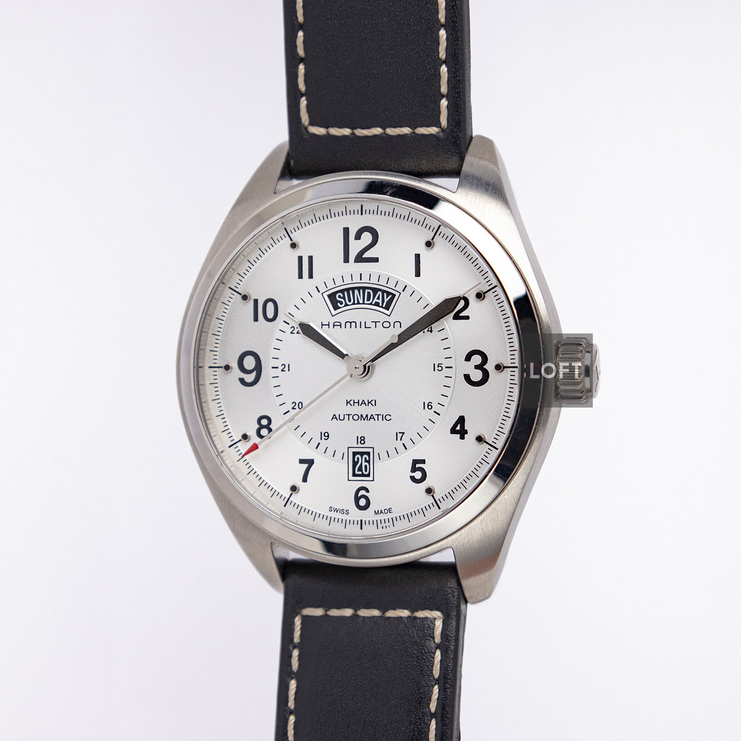 Hamilton Khaki Field Day Date Automatic Silver 42mm