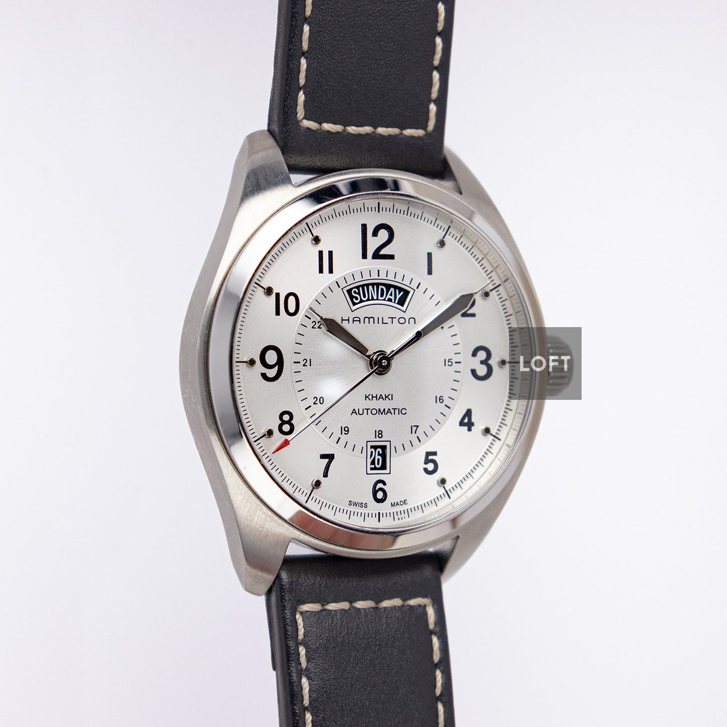 Hamilton Khaki Field Day Date Automatic Silver 42mm