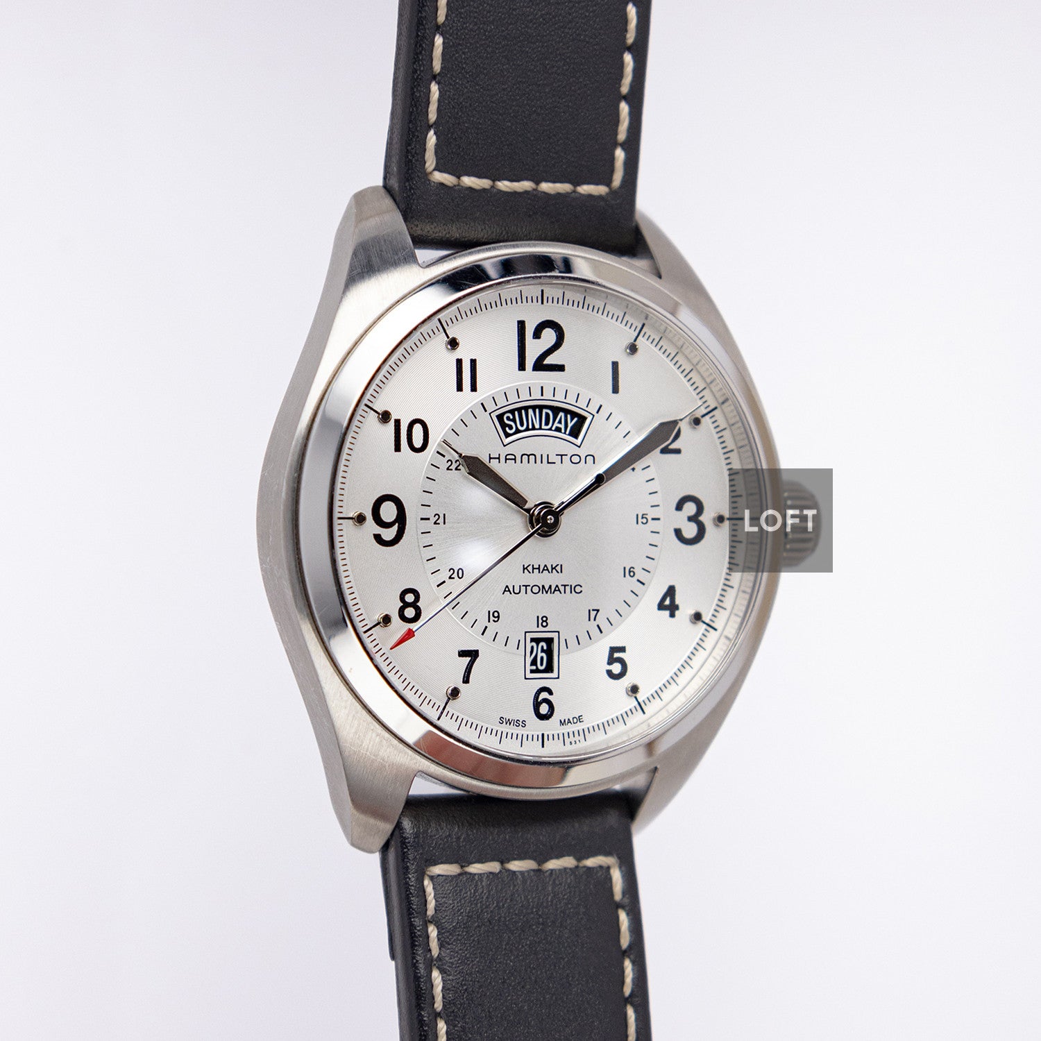 Hamilton Khaki Field Day Date Automatic Silver 42mm