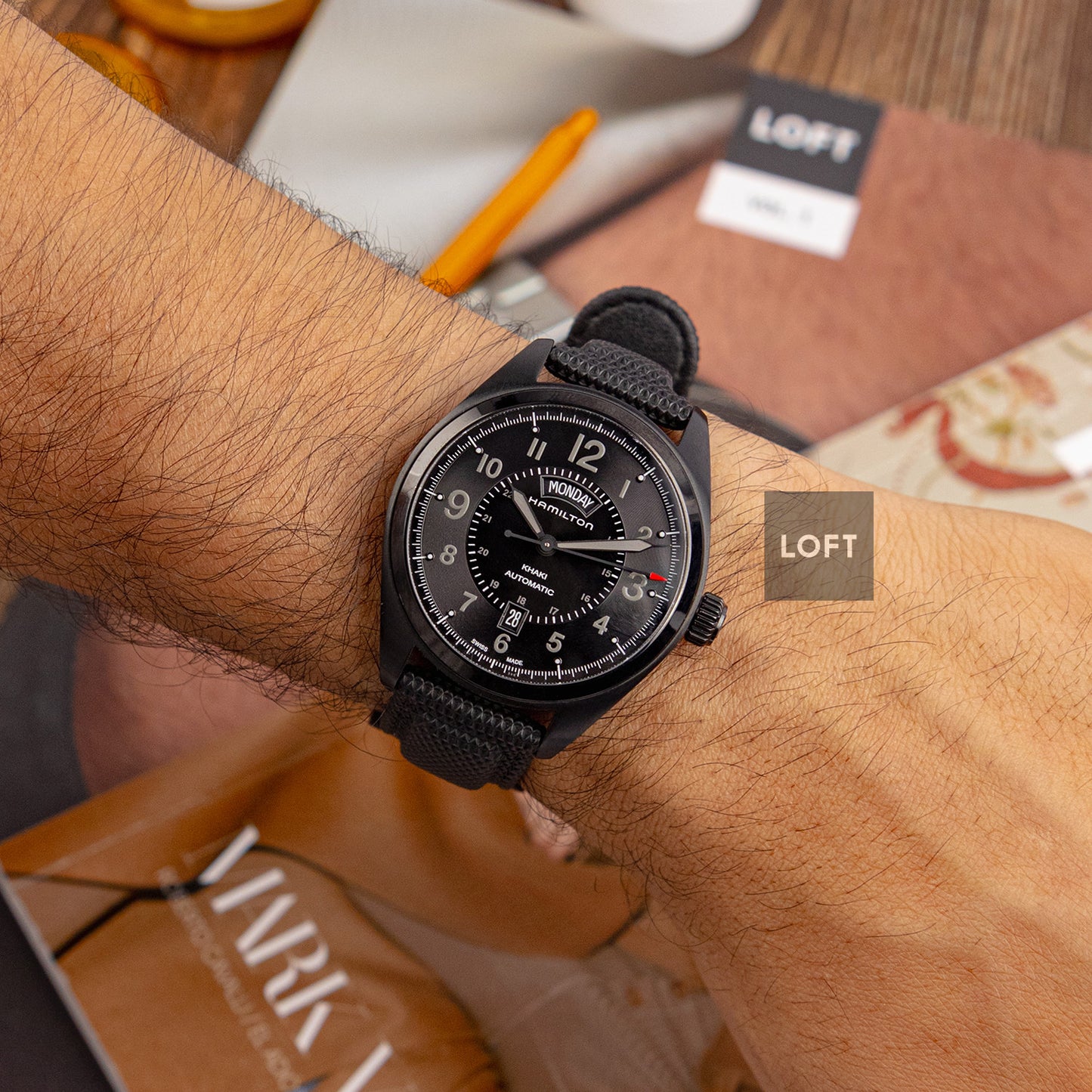 Hamilton Khaki Field Automatic Day Date PVD 42mm
