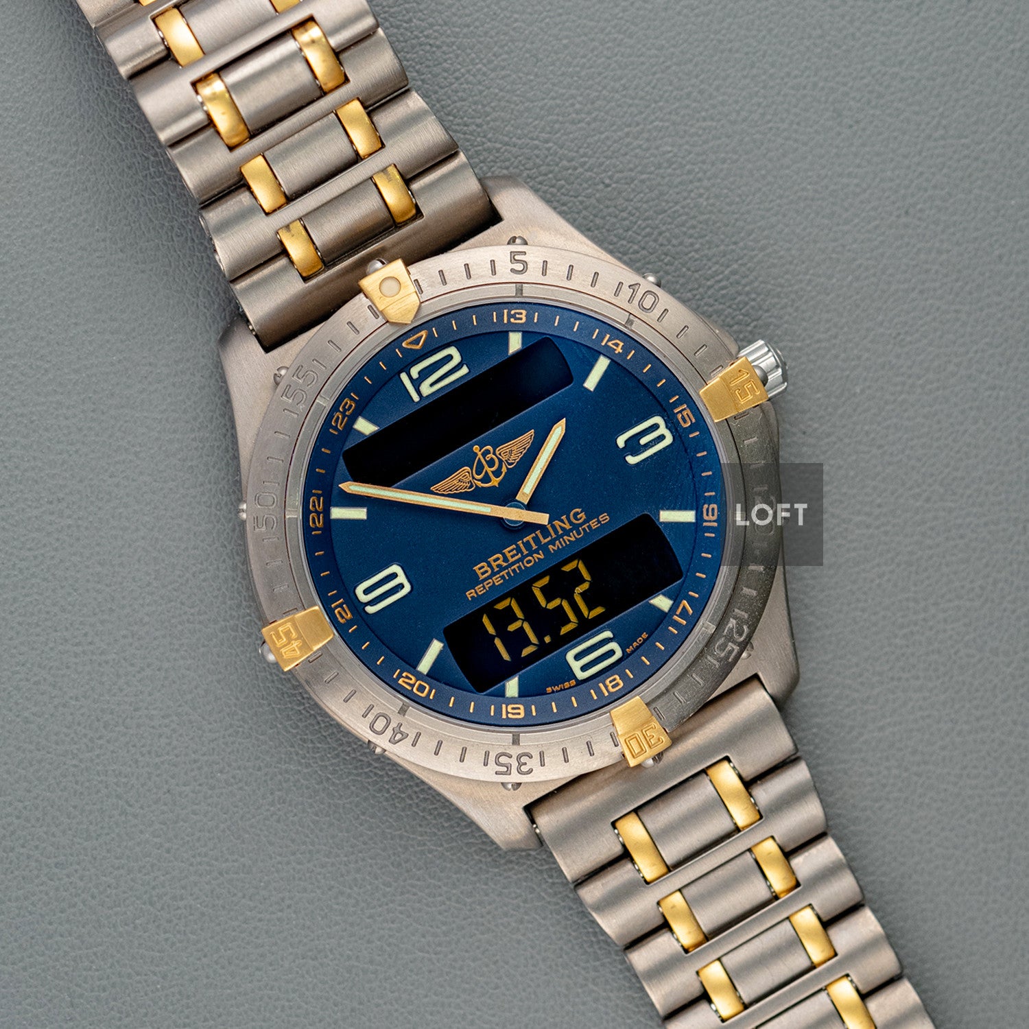 Breitling Aerospace Quartz Blue Dial Two-Tone 39mm