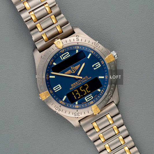Breitling Aerospace Quartz Blue Dial Two-Tone 39mm