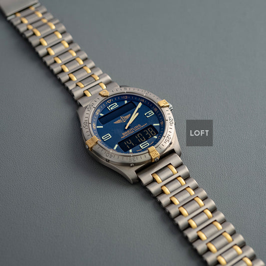 Breitling Aerospace Quartz Blue Dial Two-Tone 39mm