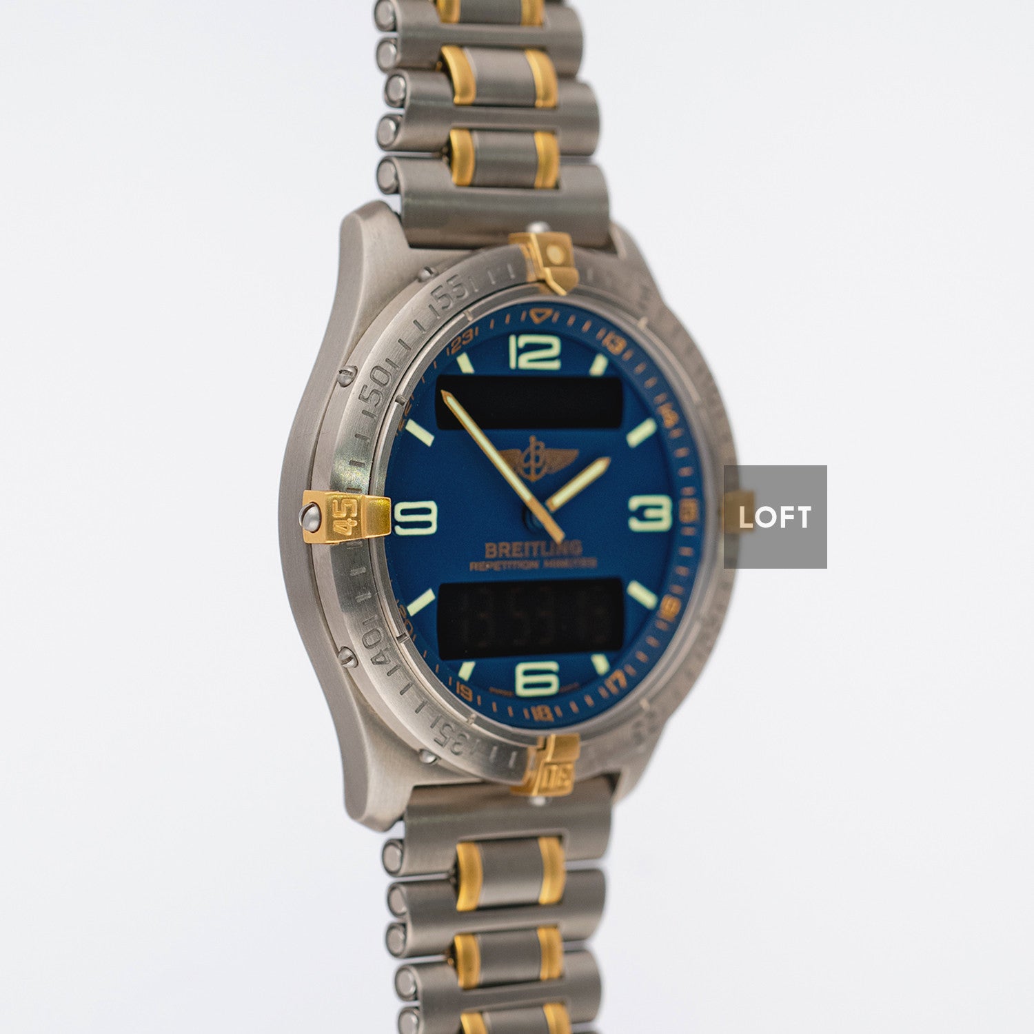 Breitling Aerospace Quartz Blue Dial Two-Tone 39mm