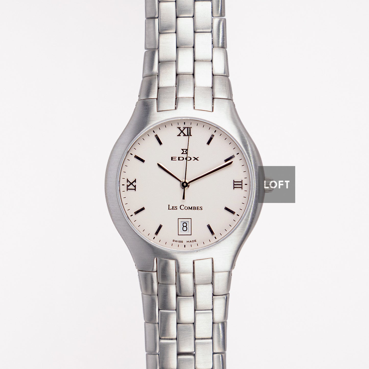 Edox Les Combes 61150 Quartz Silver Dial 34mm