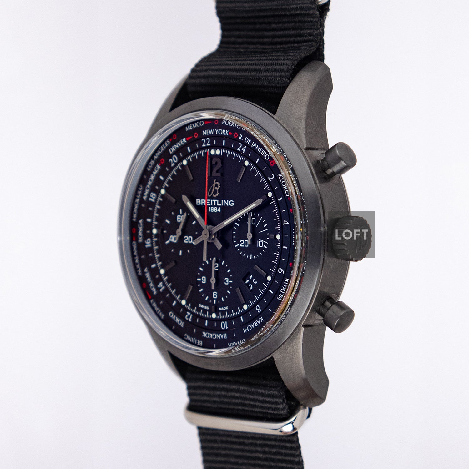 Breitling Transocean Unitime Pilot World Time Chronograph 46mm