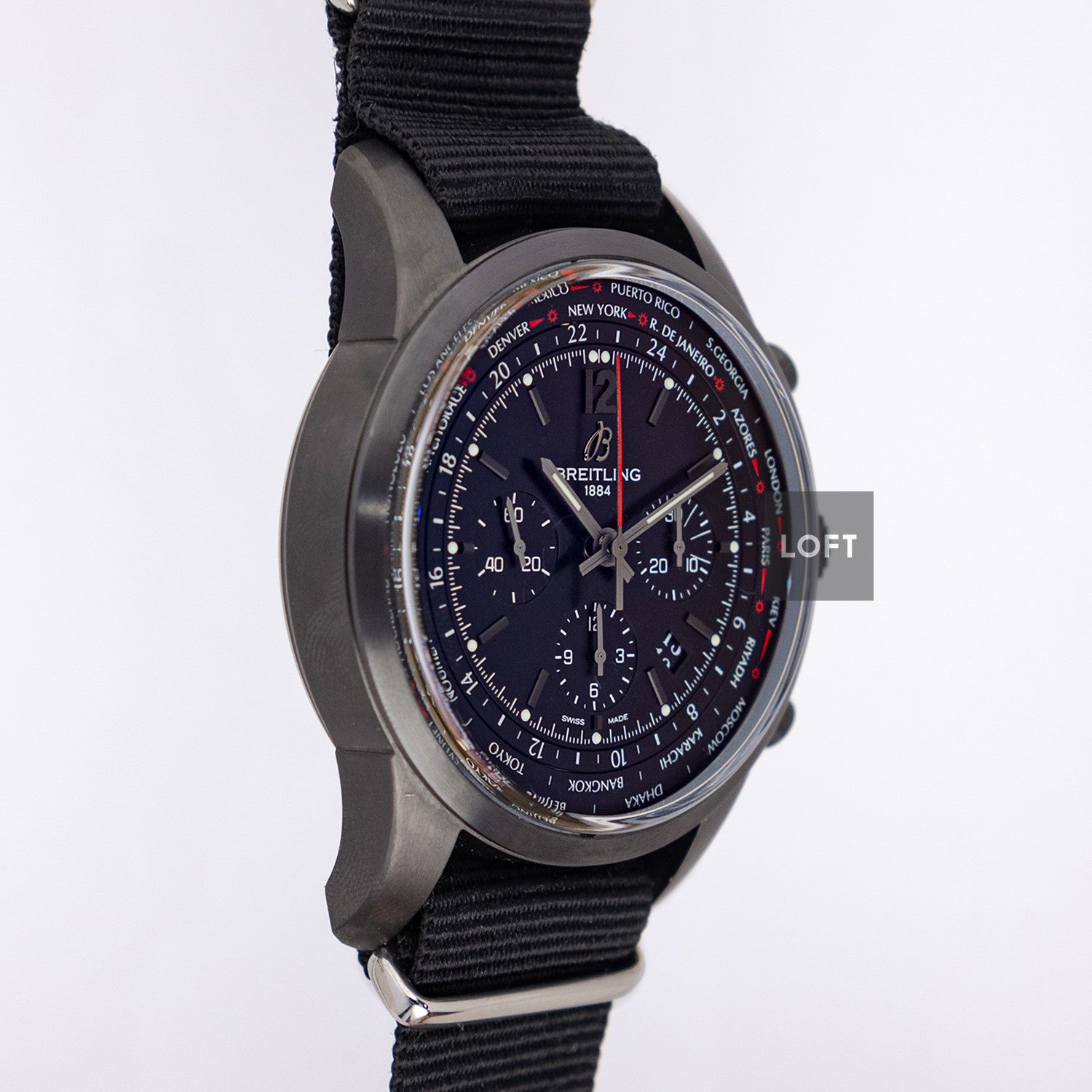 Breitling Transocean Unitime Pilot World Time Chronograph 46mm