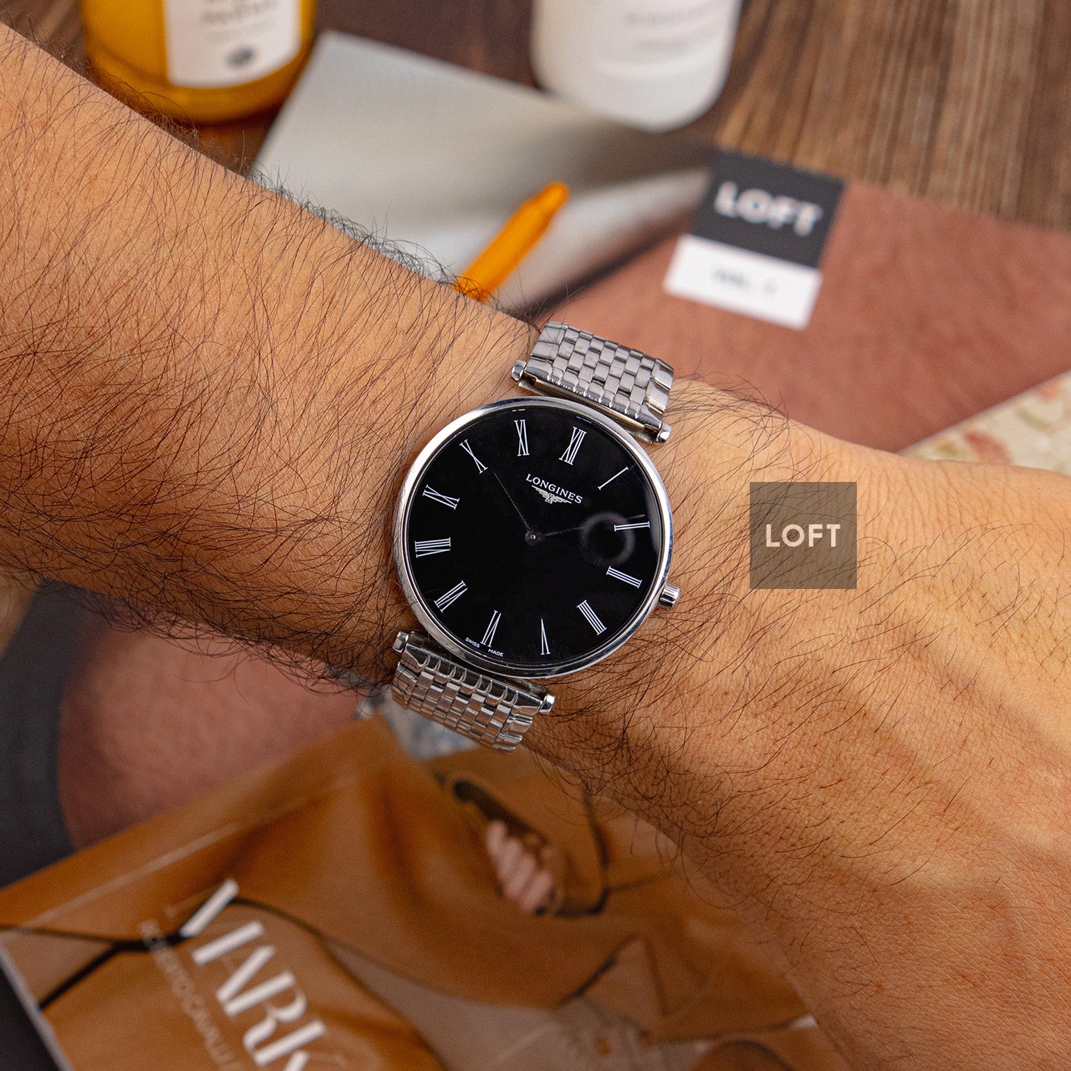 Longines La Grande Classique Quartz Black Dial 38mm