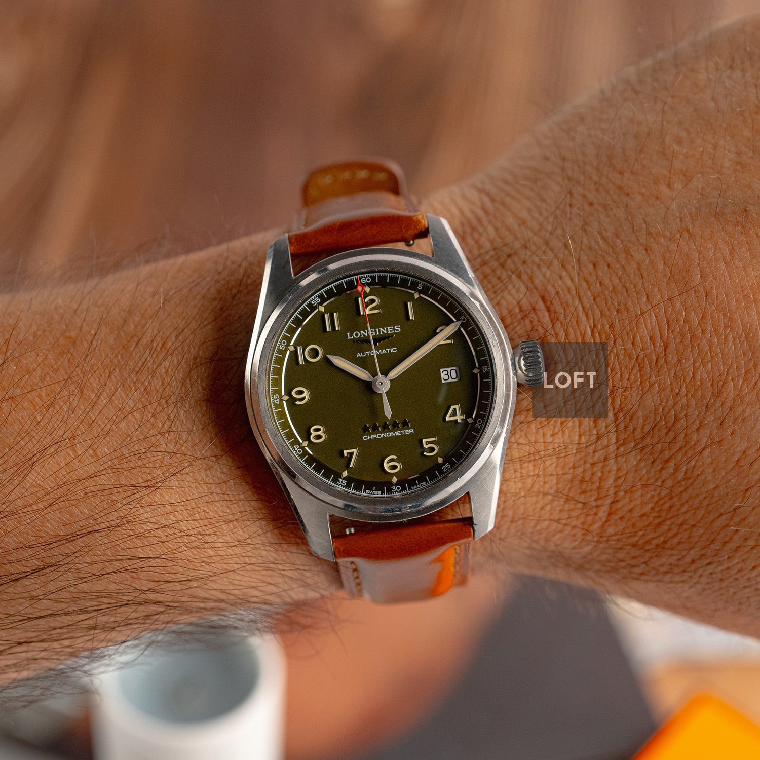 Longines Spirit Automatic Green Dial 40mm