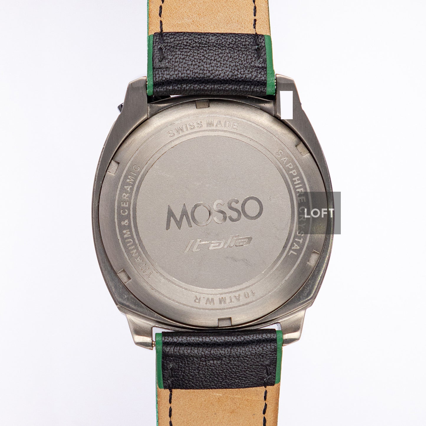 Mosso Italia Bull Head Quartz Chronograph Green 42mm