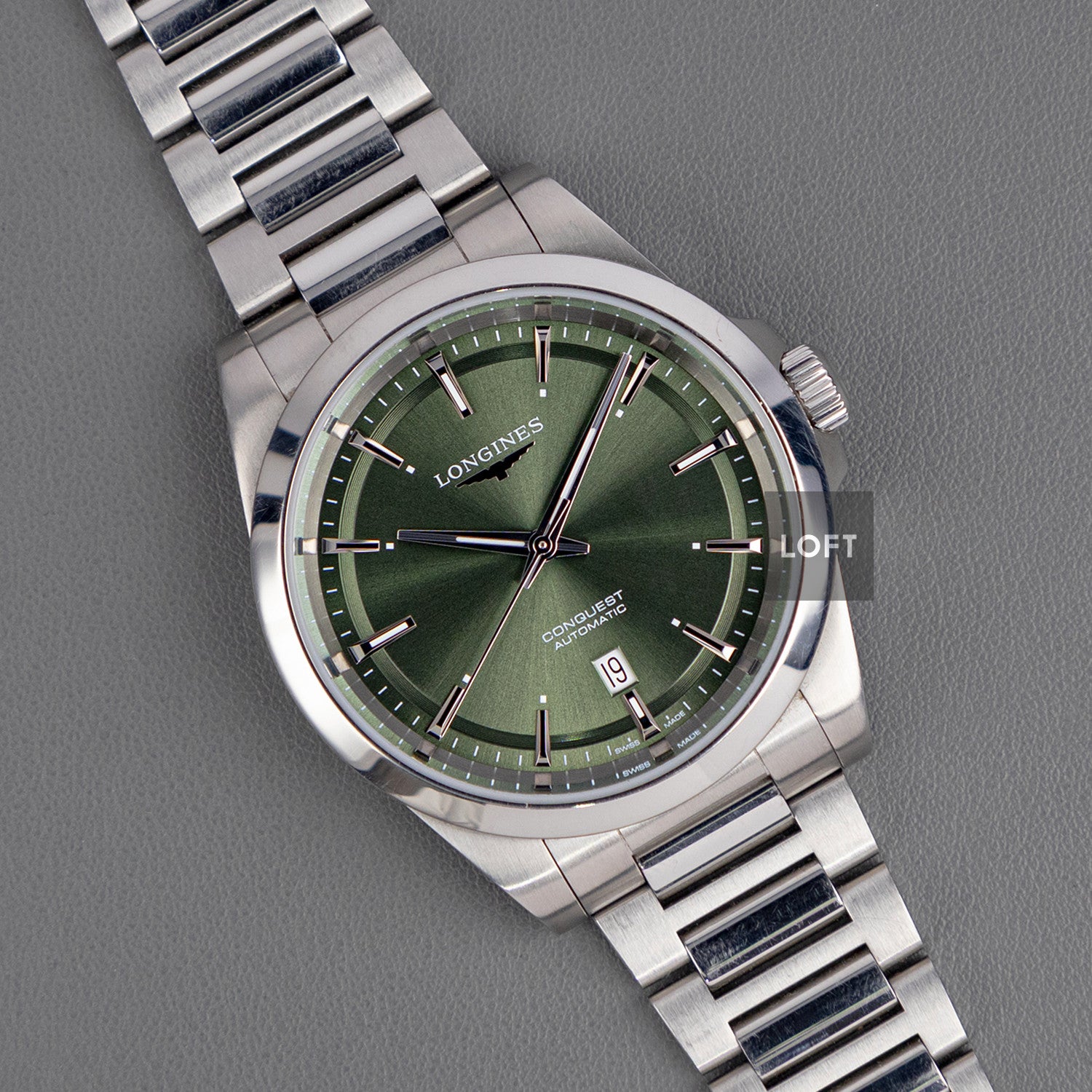Longines Conquest Automatic Green Dial 41mm