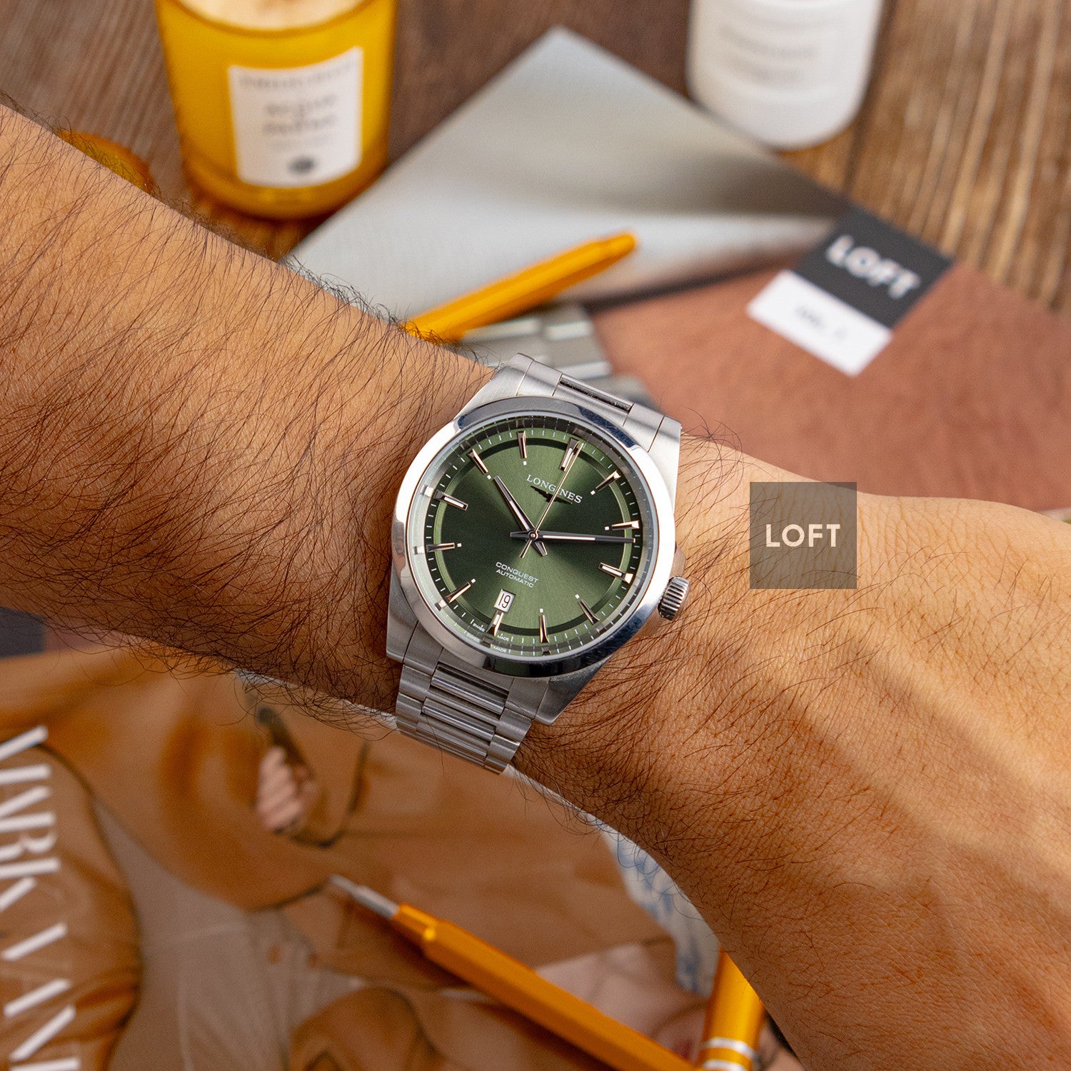 Longines Conquest Automatic Green Dial 41mm