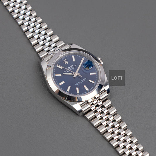 Rolex Datejust 41 Ref. 126300 Blue Dial Jubilee 41mm
