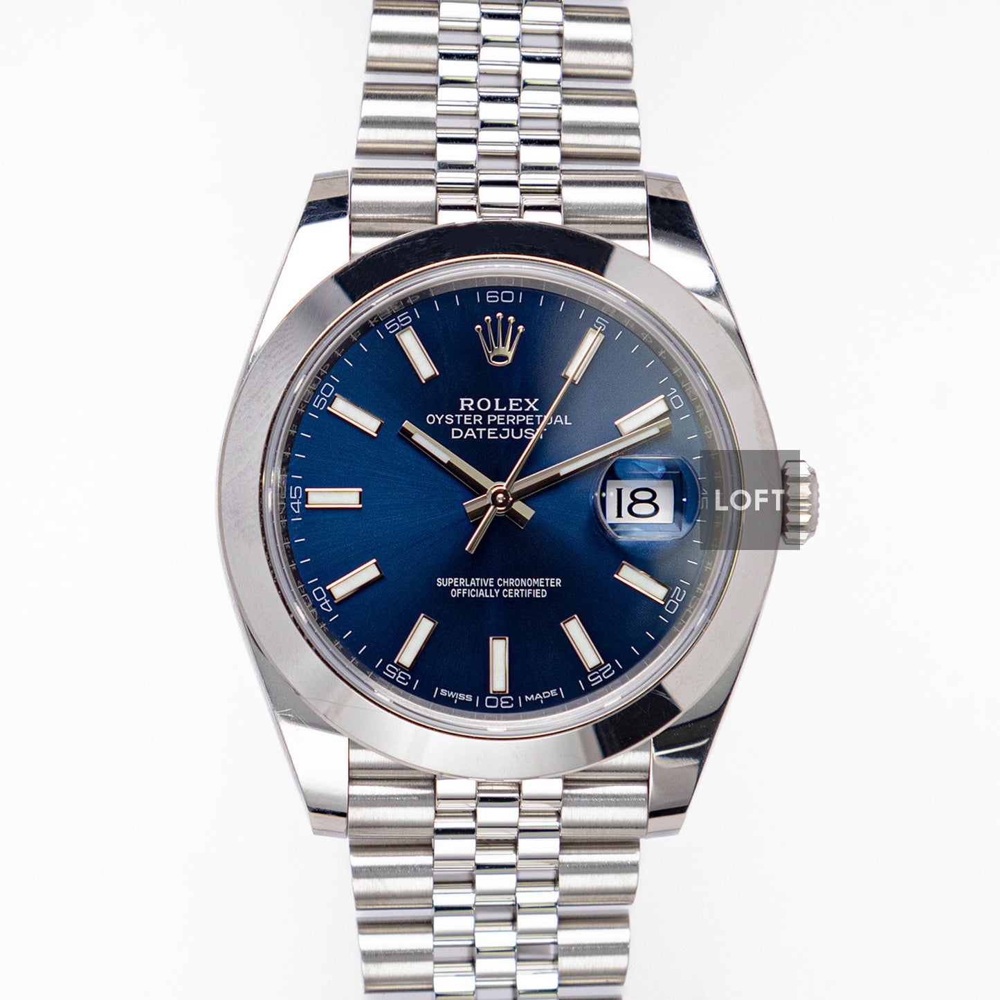 Rolex Datejust 41 Ref. 126300 Blue Dial Jubilee 41mm