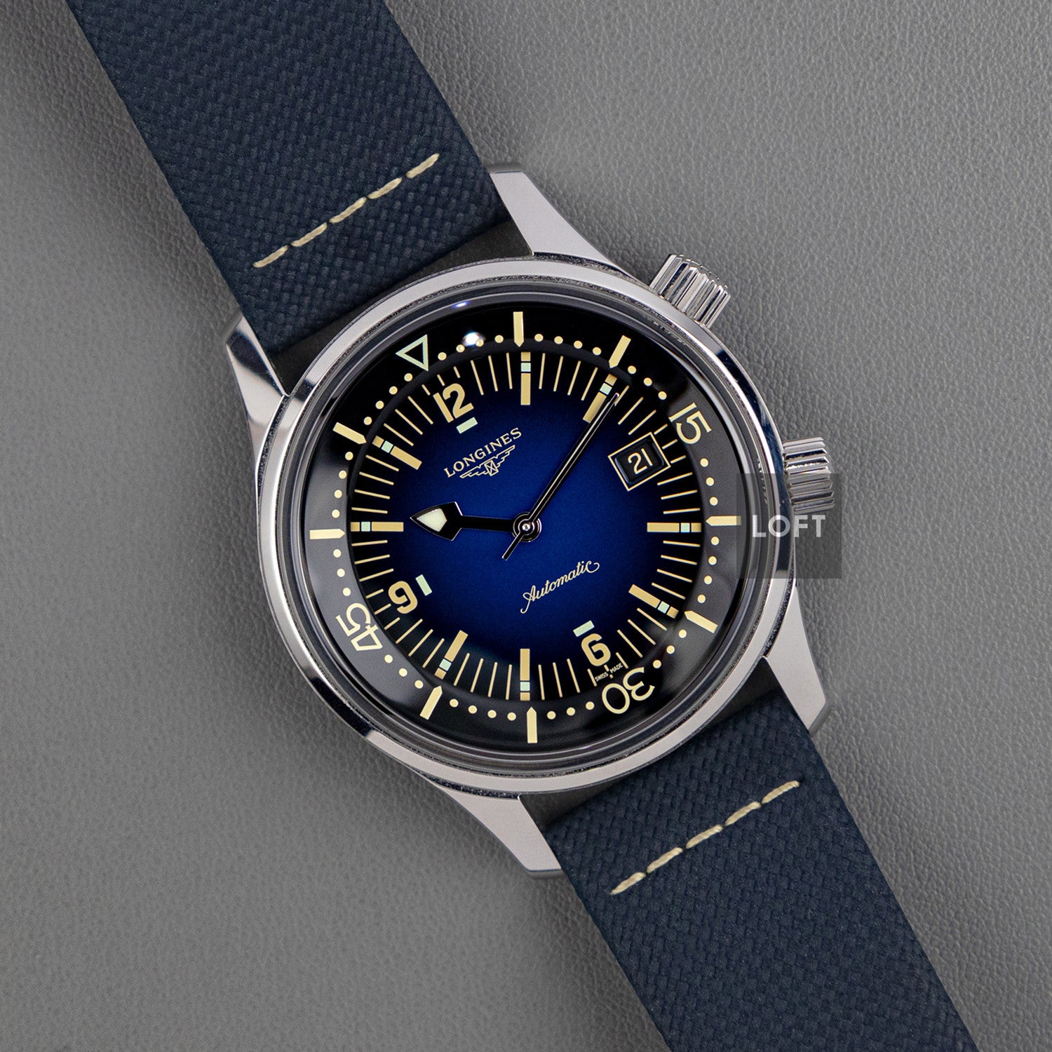 Longines Legend Diver Automatic Blue Fume Dial 42mm