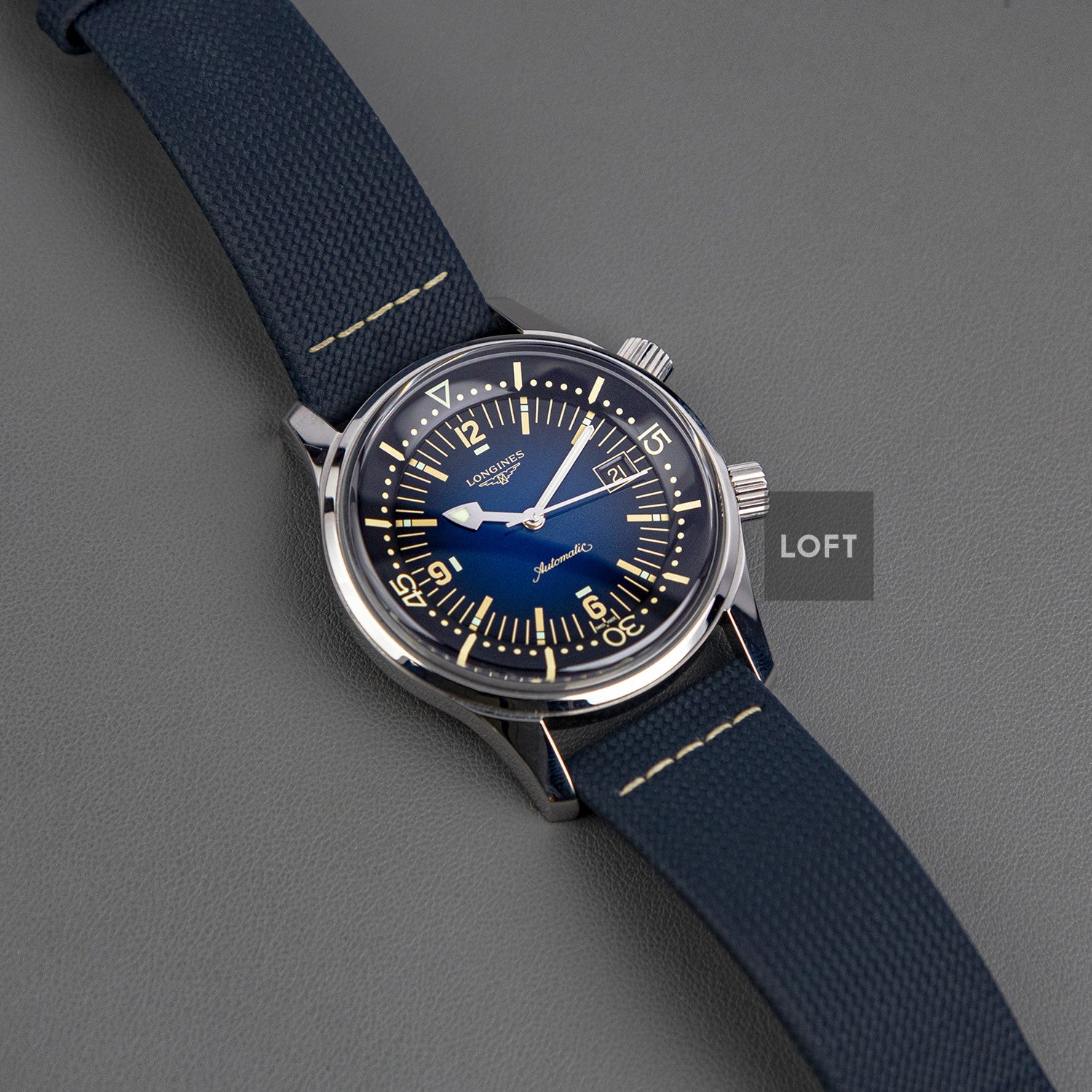 Longines Legend Diver Automatic Blue Fume Dial 42mm