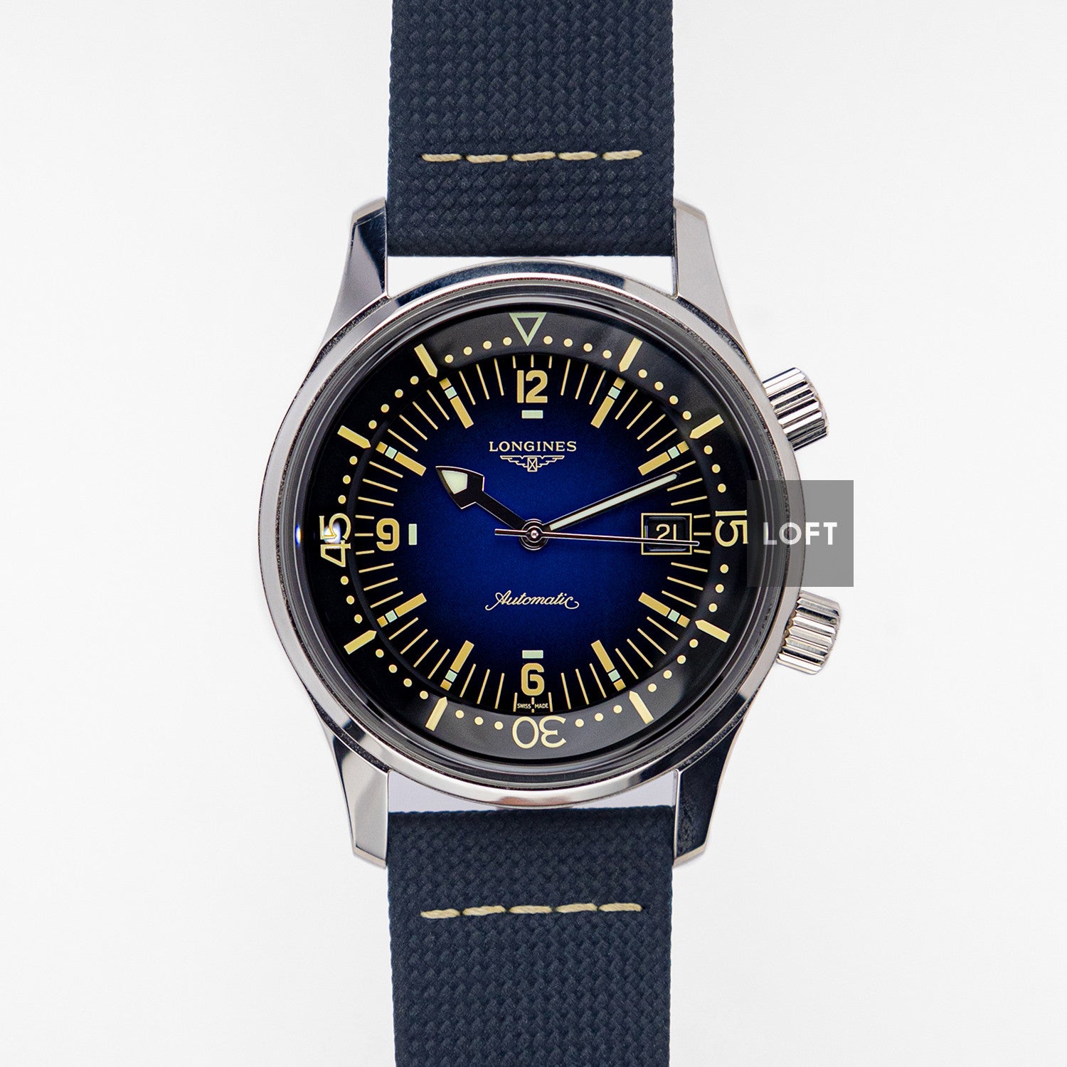 Longines Legend Diver Automatic Blue Fume Dial 42mm