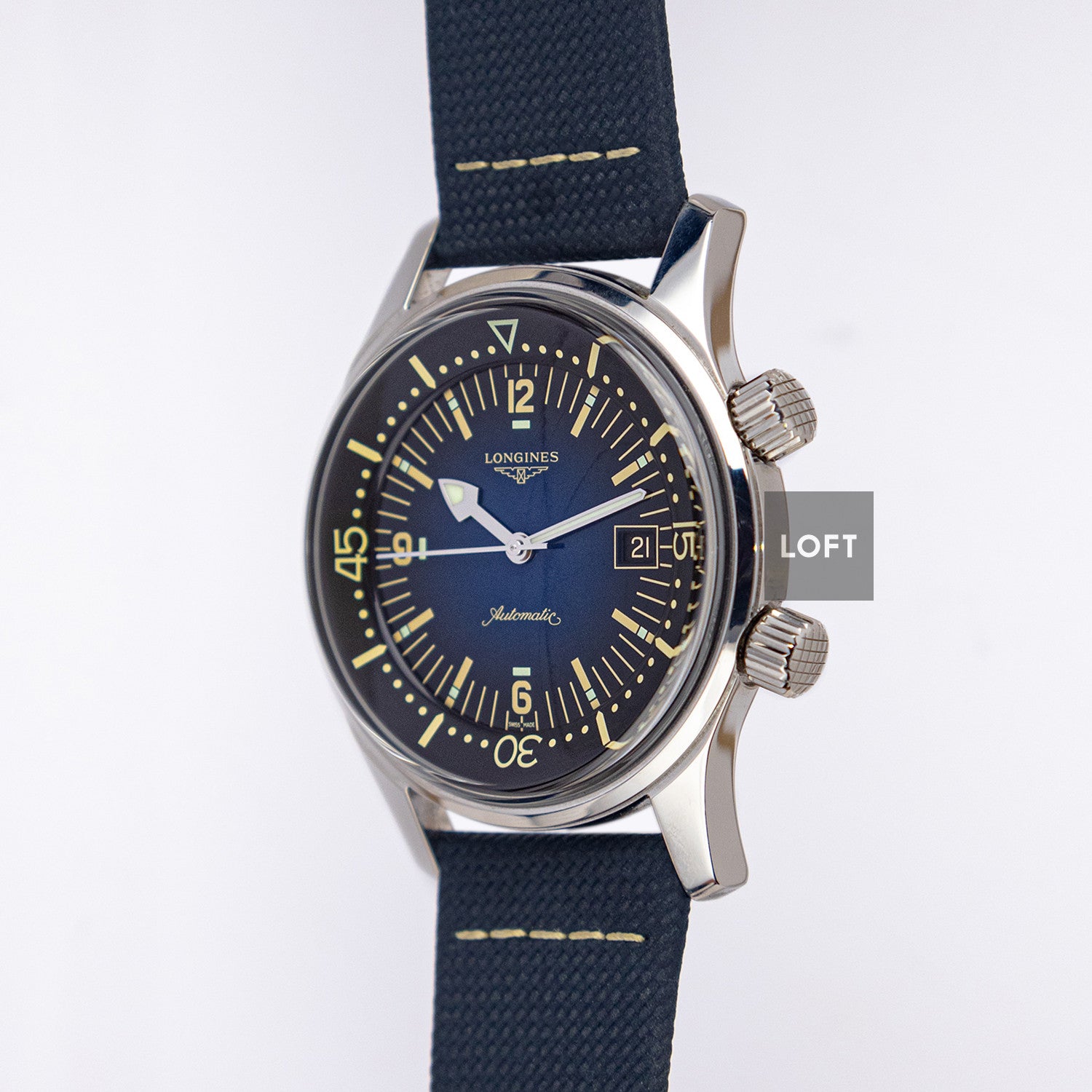 Longines Legend Diver Automatic Blue Fume Dial 42mm