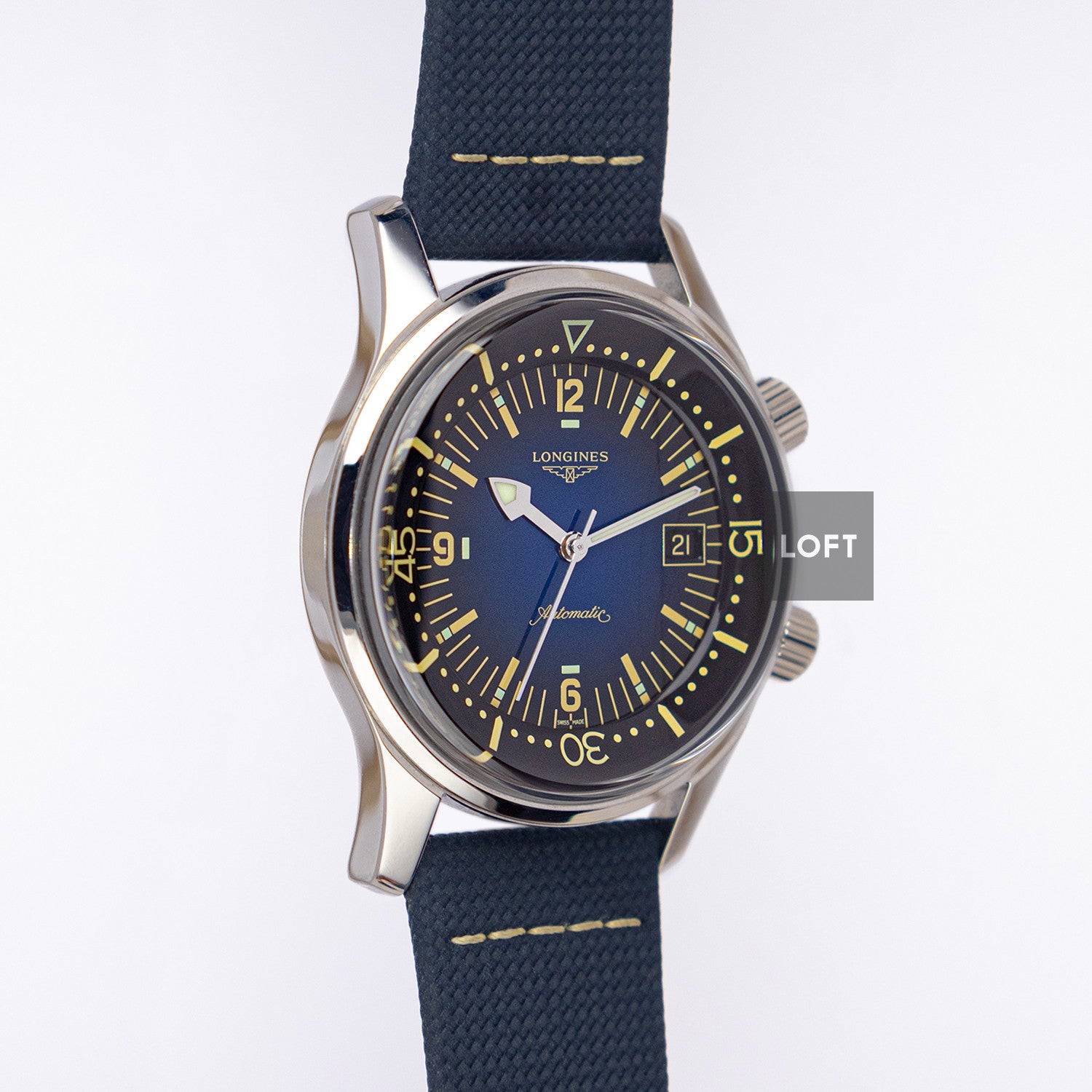 Longines Legend Diver Automatic Blue Fume Dial 42mm