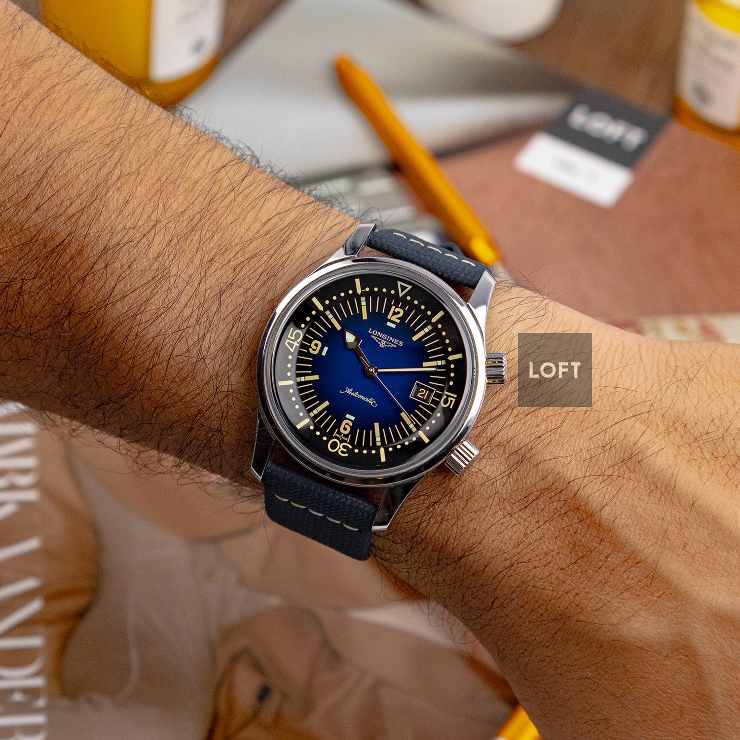 Longines Legend Diver Automatic Blue Fume Dial 42mm