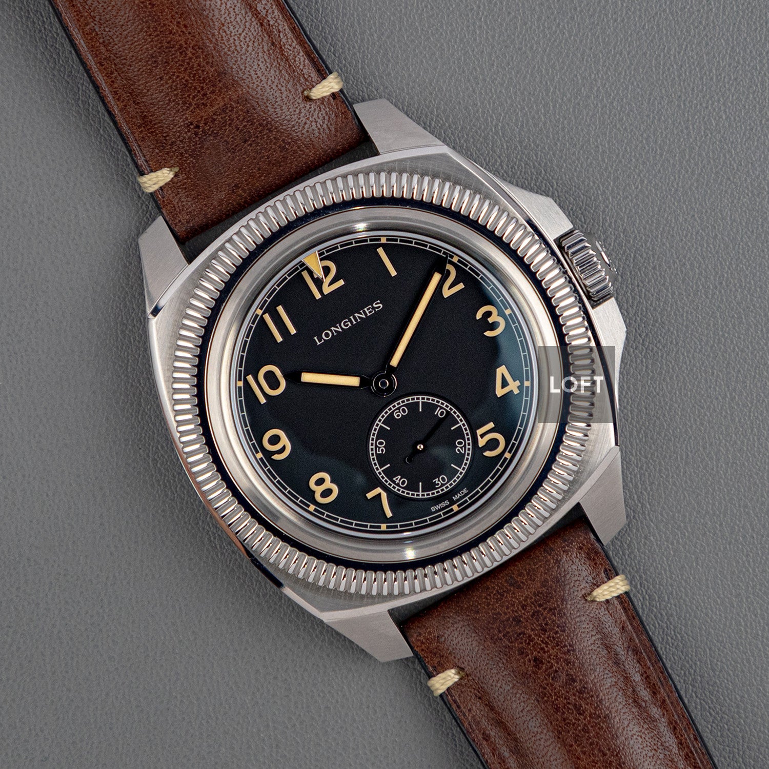 Longines Pilot Majetek Automatic Black Matte Dial 43mm