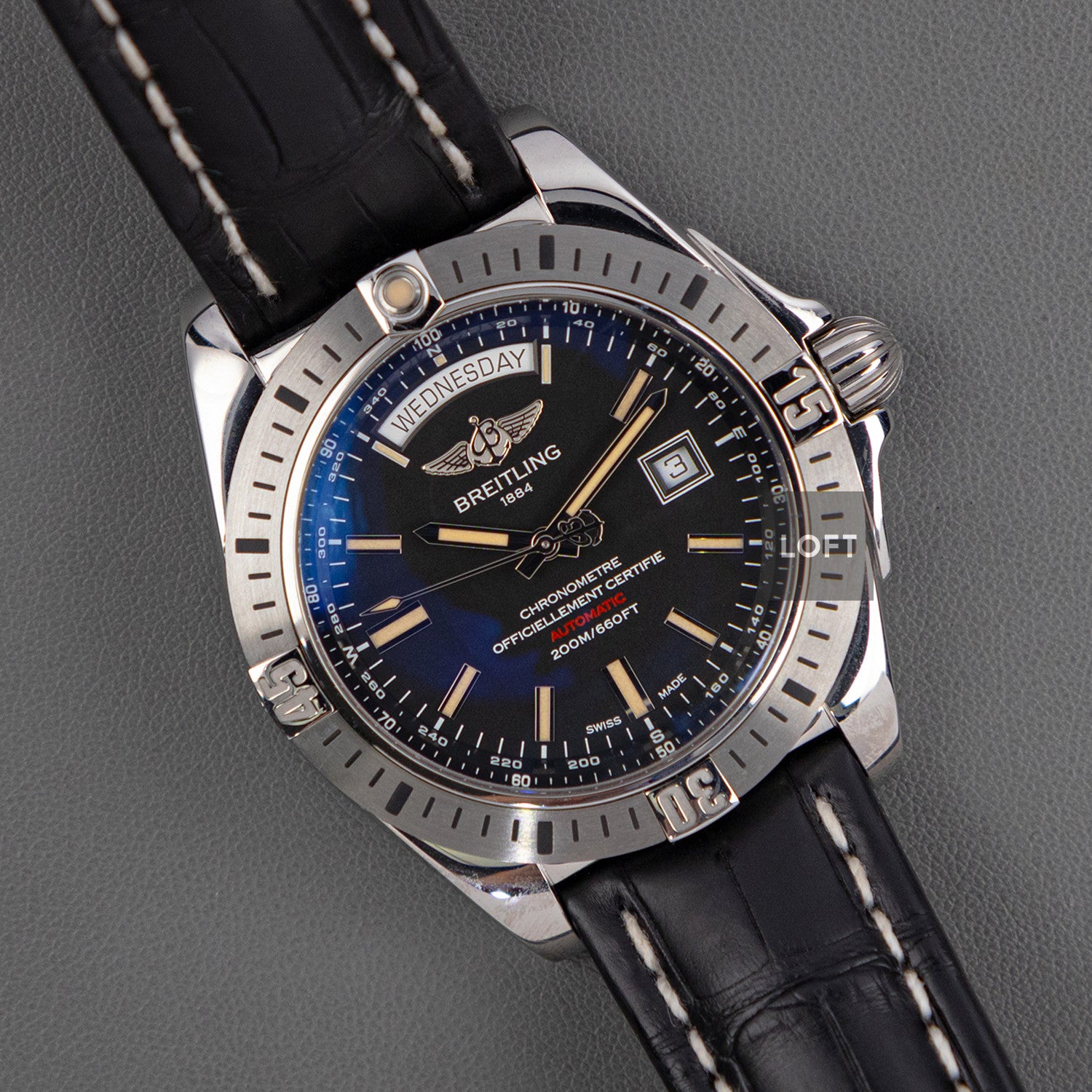 Breitling Galactic Chronometer Black Dial 44mm