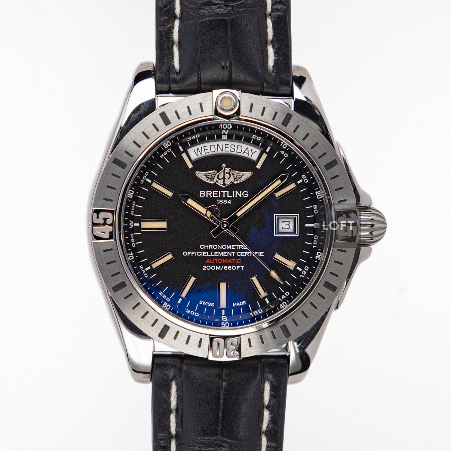 Breitling Galactic Chronometer Black Dial 44mm