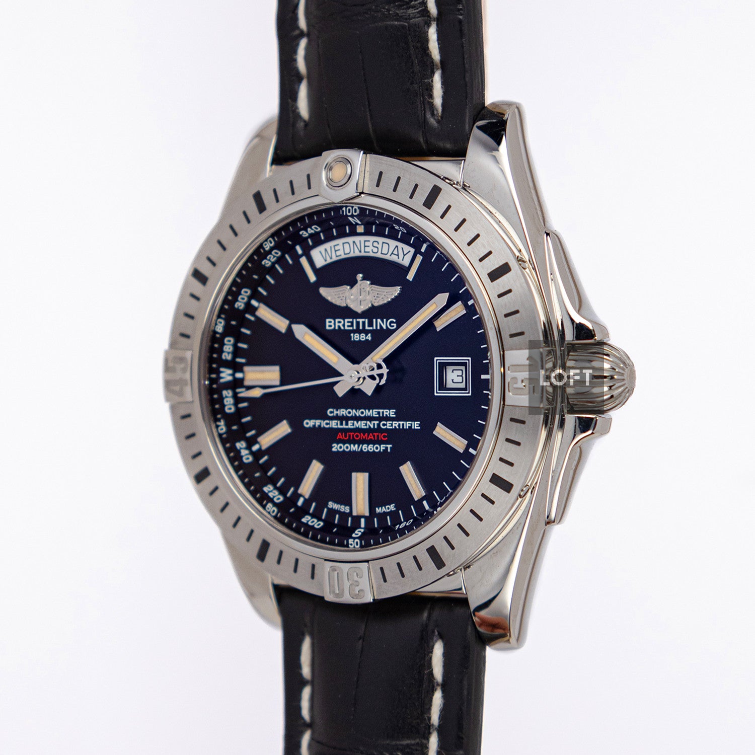 Breitling Galactic Chronometer Black Dial 44mm