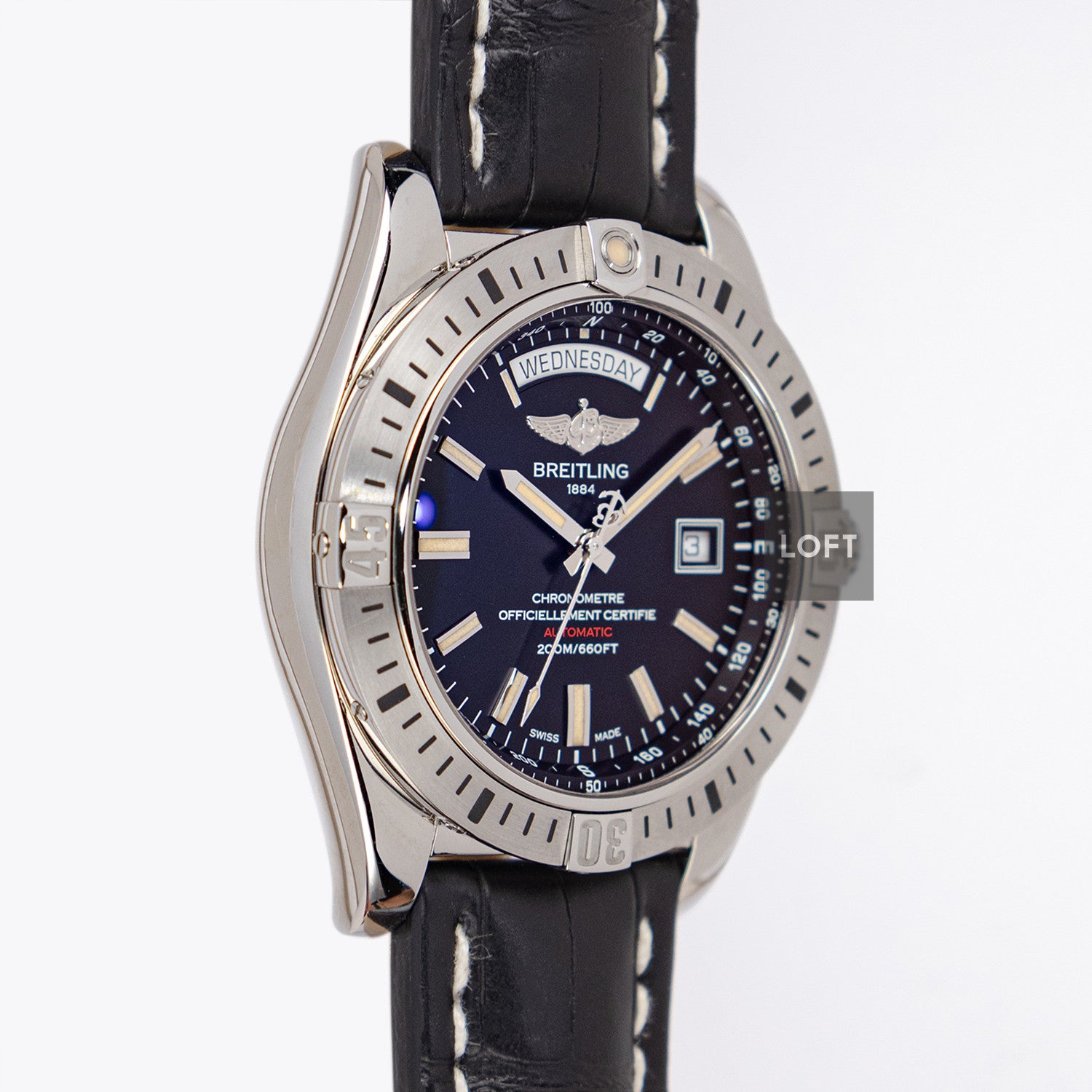 Breitling Galactic Chronometer Black Dial 44mm