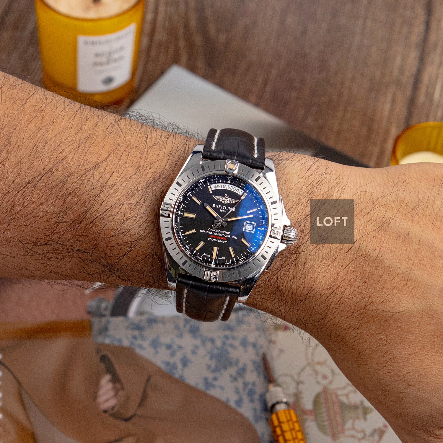 Breitling Galactic Chronometer Black Dial 44mm