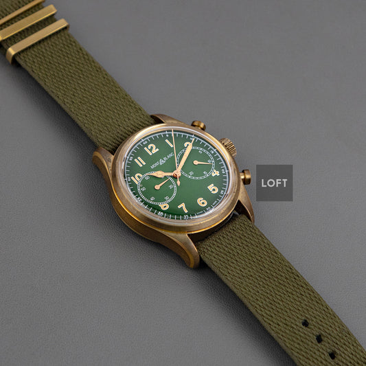 Montblanc 1858 Bronze Chronograph Green Dial 42mm