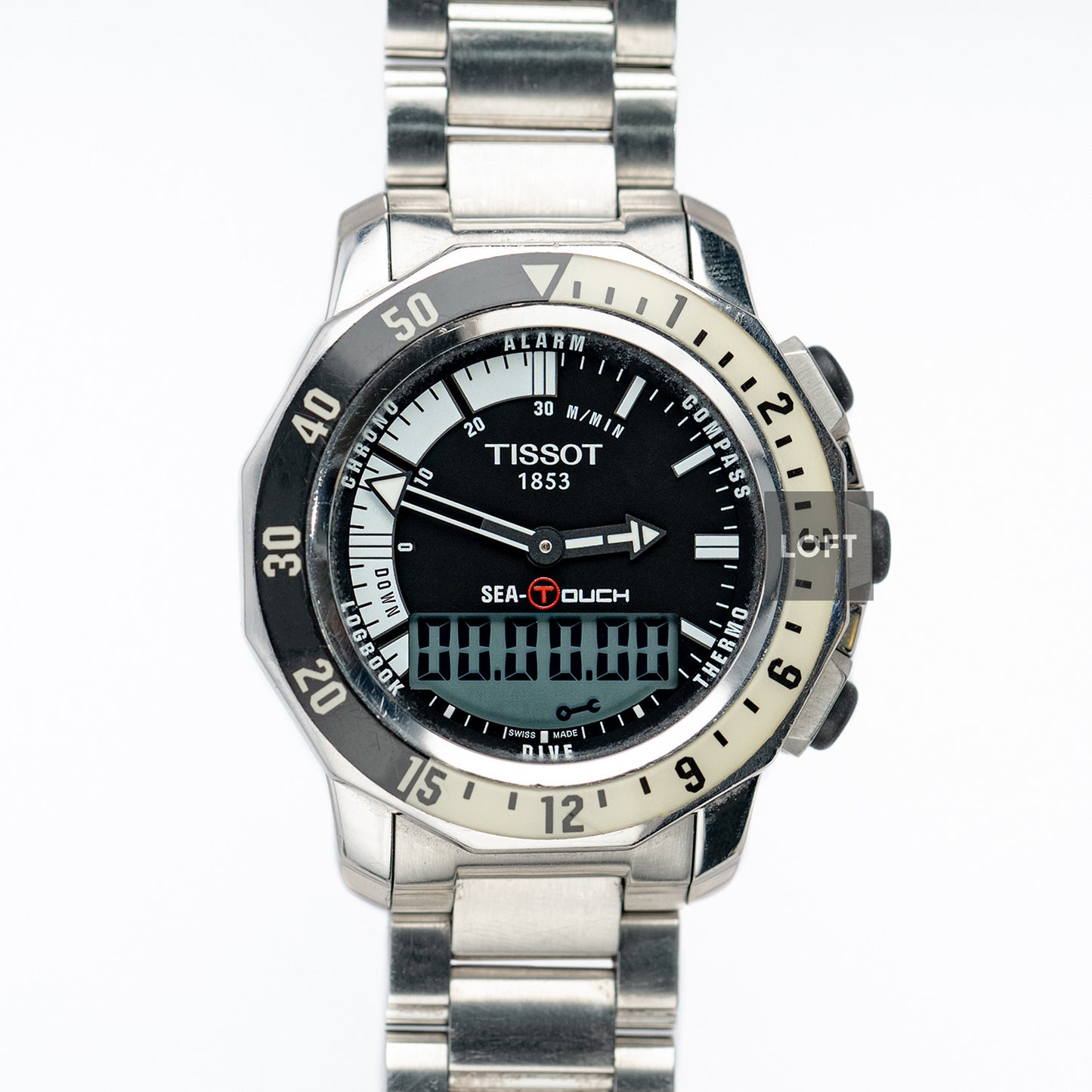 Tissot Sea-Touch Meters Black Ana-Digi 44.4mm