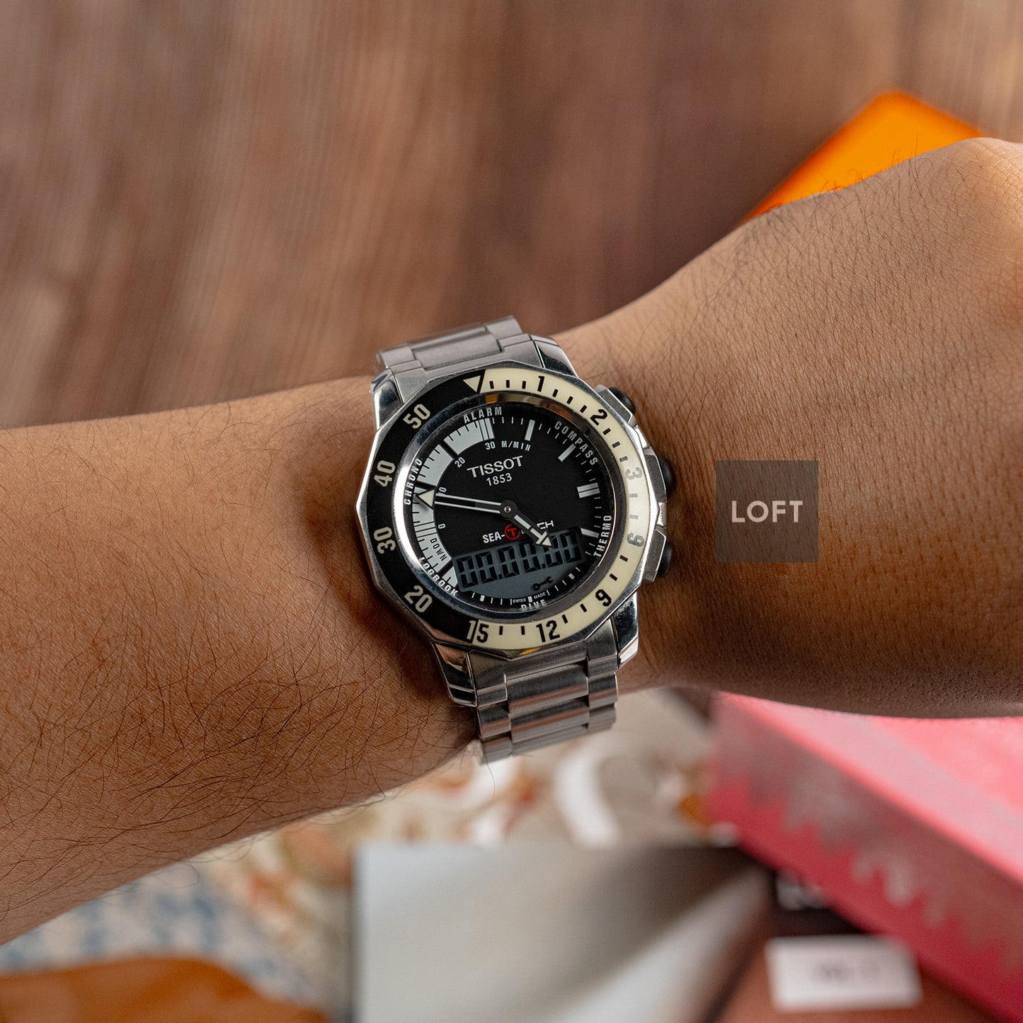 Tissot Sea-Touch Meters Black Ana-Digi 44.4mm