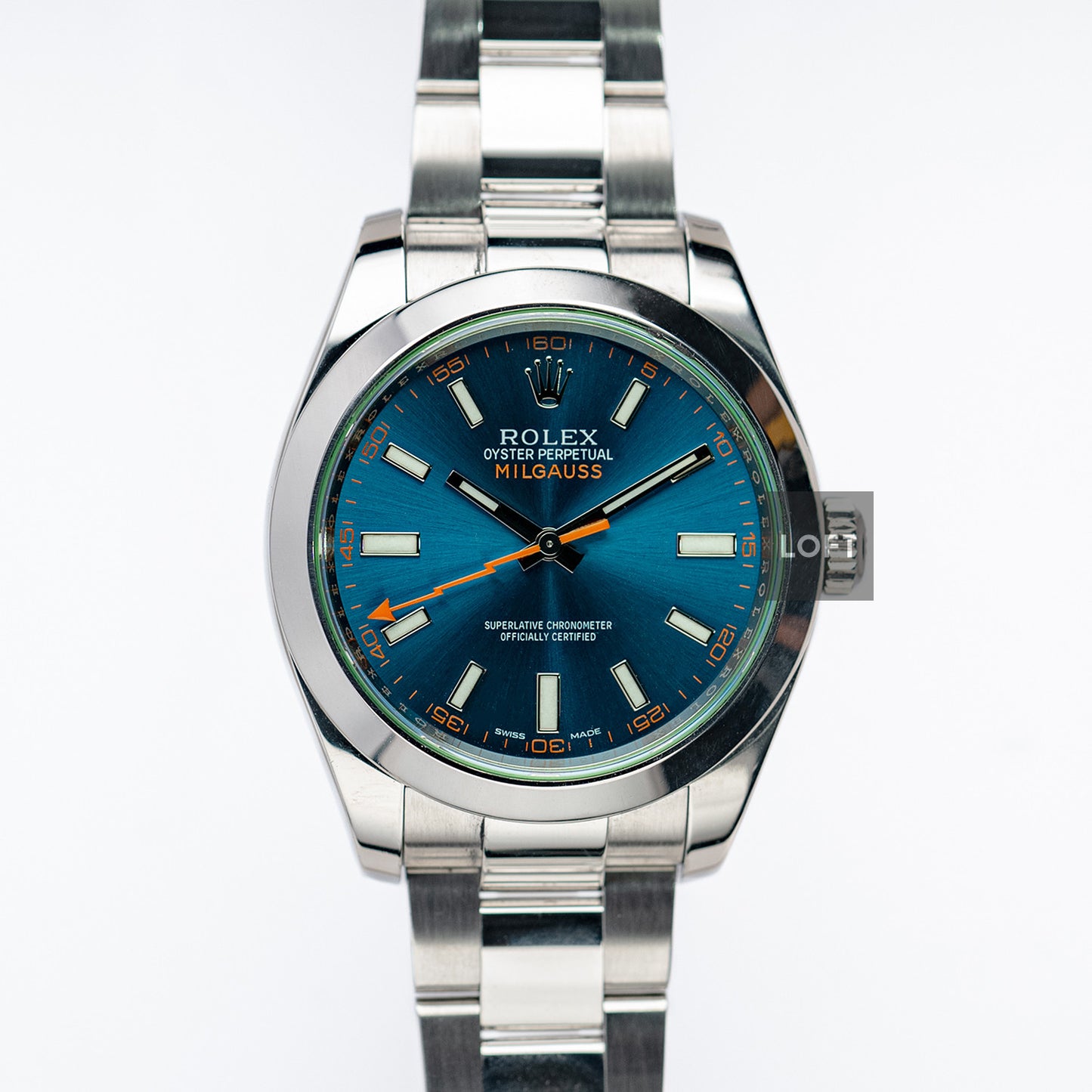 Rolex Milgauss GV Ref. 116400 Z-Blue 40mm