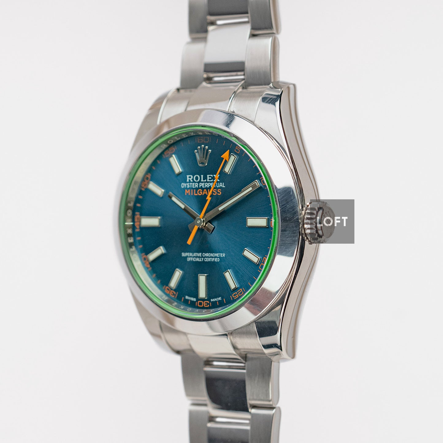 Rolex Milgauss GV Ref. 116400 Z-Blue 40mm
