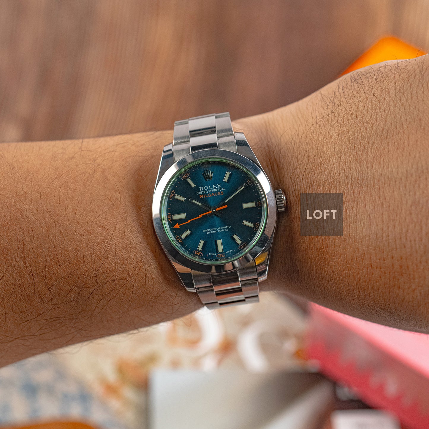 Rolex Milgauss GV Ref. 116400 Z-Blue 40mm