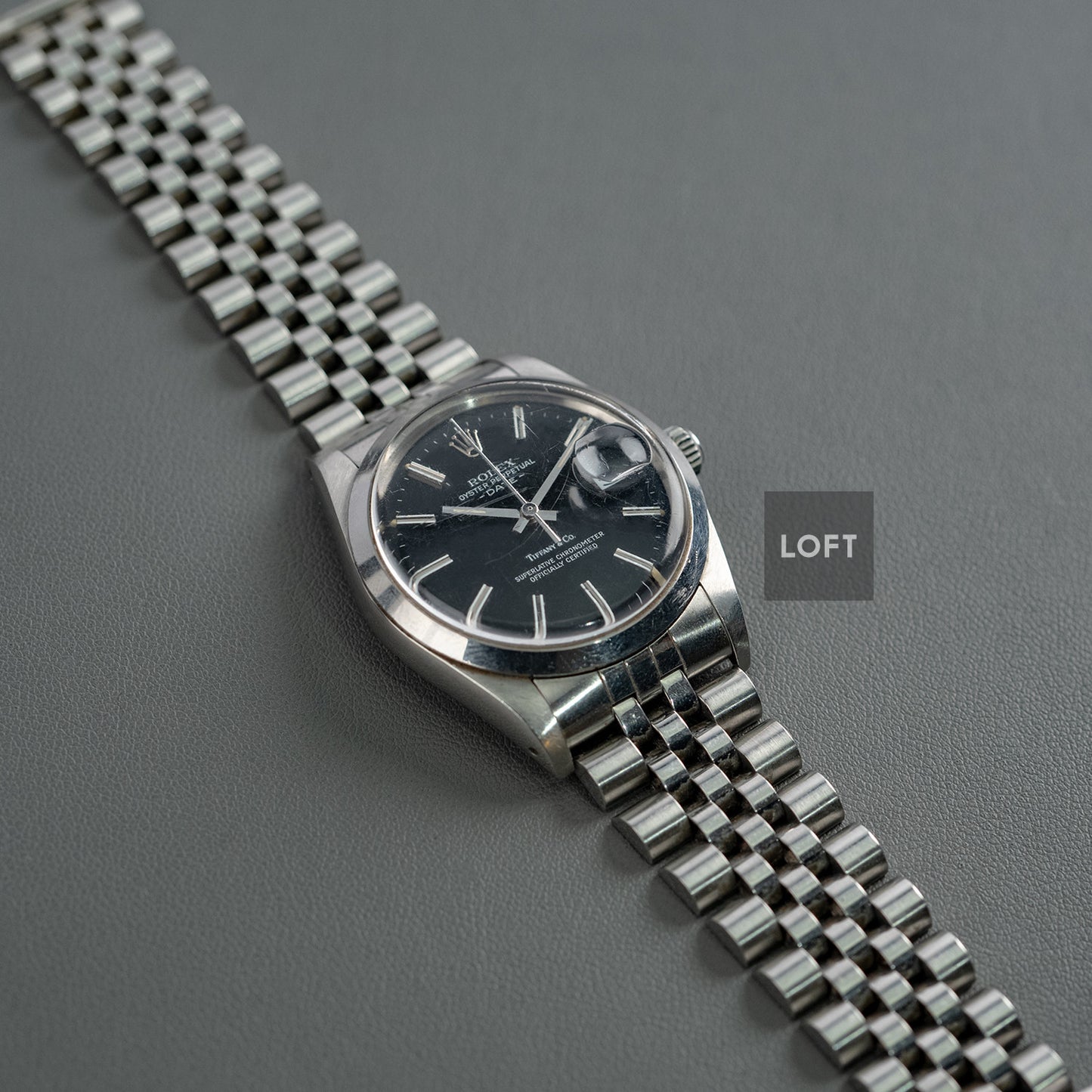 Rolex Oyster Perpetual Date 15000 Tiffany & Co. 34mm
