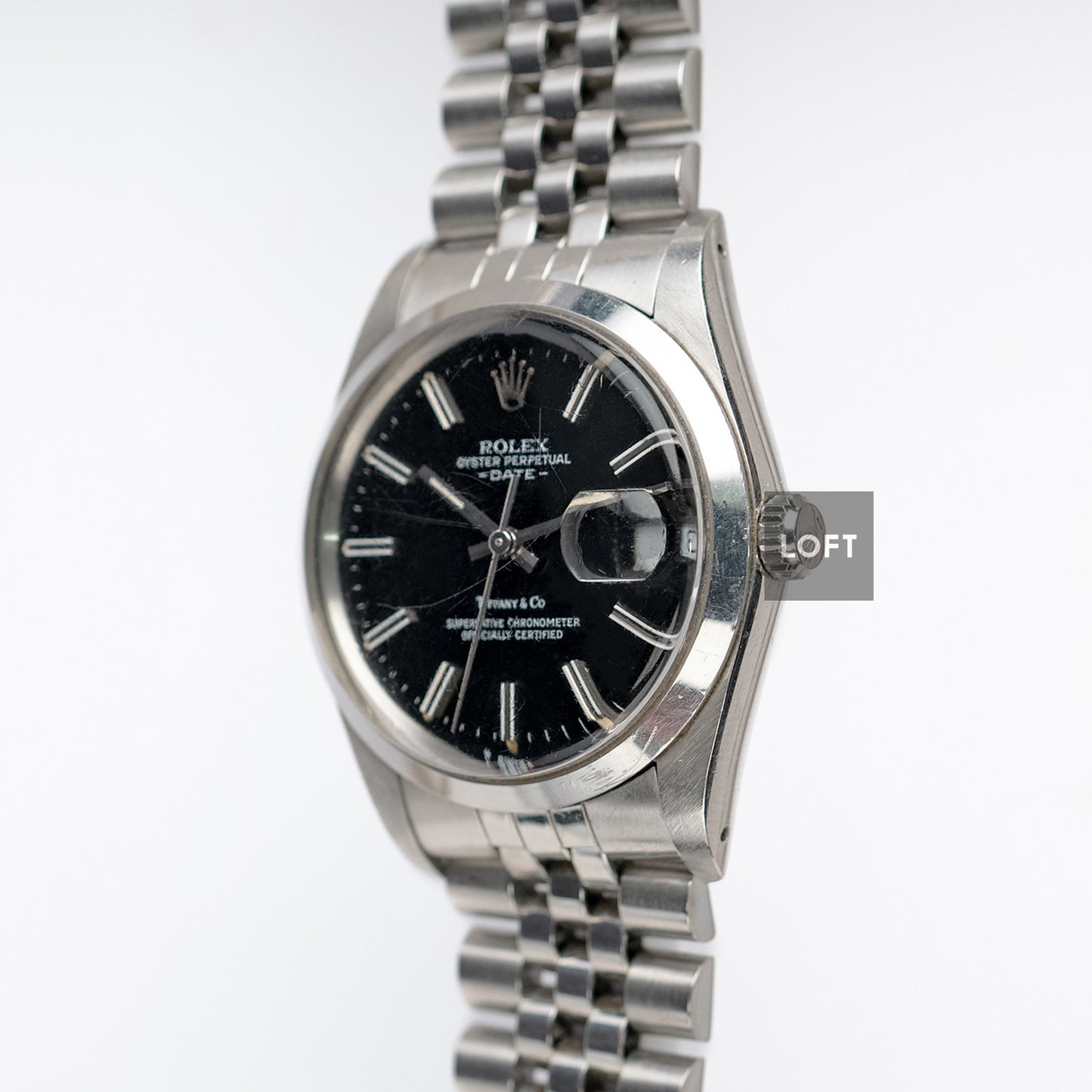 Rolex Oyster Perpetual Date 15000 Tiffany & Co. 34mm