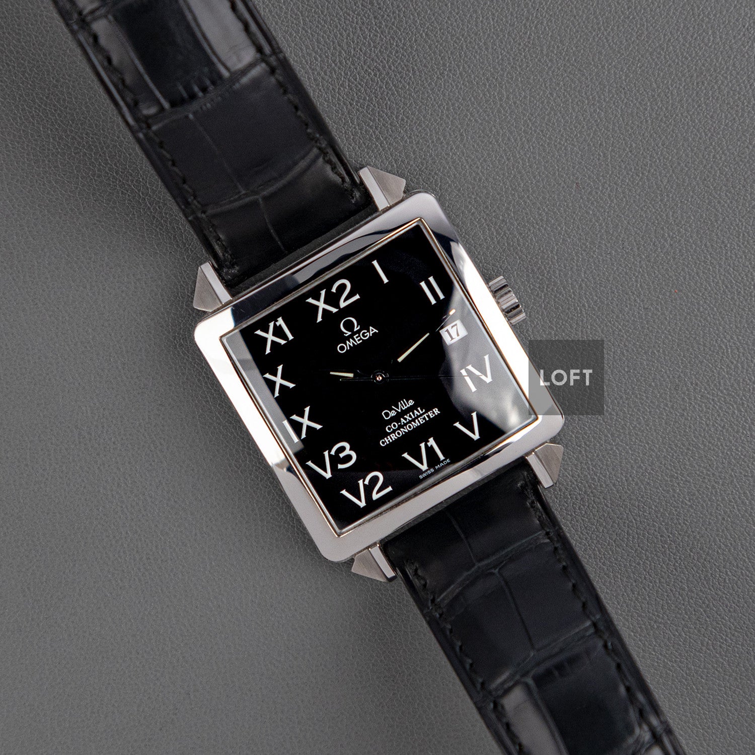 Omega De Ville Byzantium Co-Axial Black Dial 33.4mm