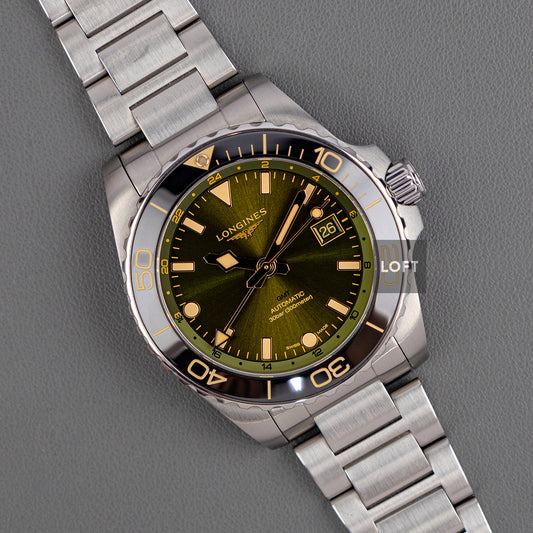Longines HydroConquest GMT Automatic Green 41mm