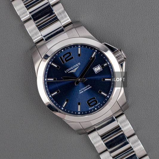 Longines Conquest Date Automatic Blue Dial 41mm