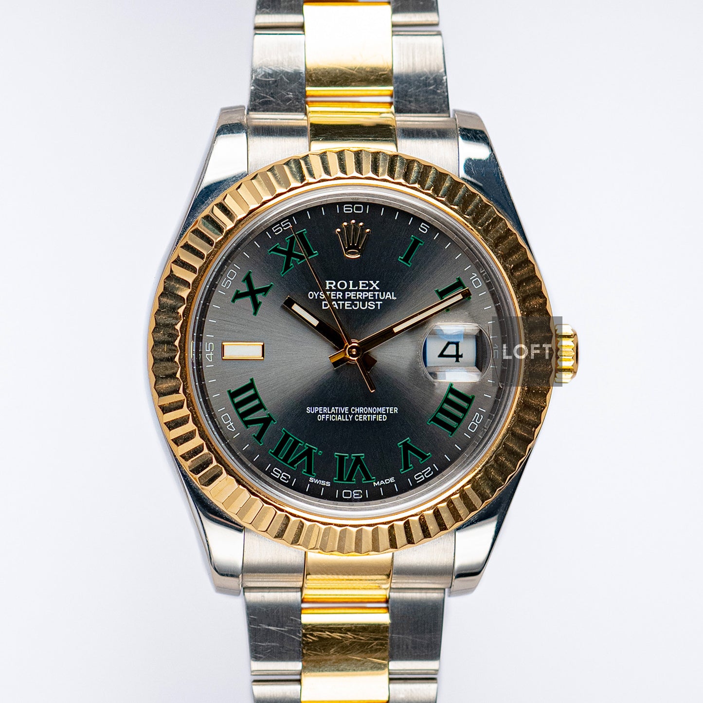Rolex Datejust II 116333 Rolesor Slate Roman 41mm