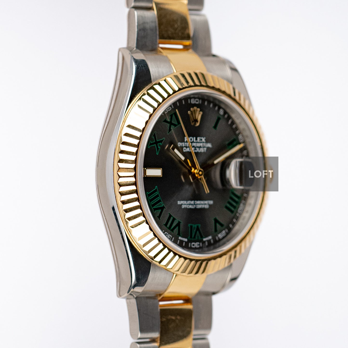 Rolex Datejust II 116333 Rolesor Slate Roman 41mm