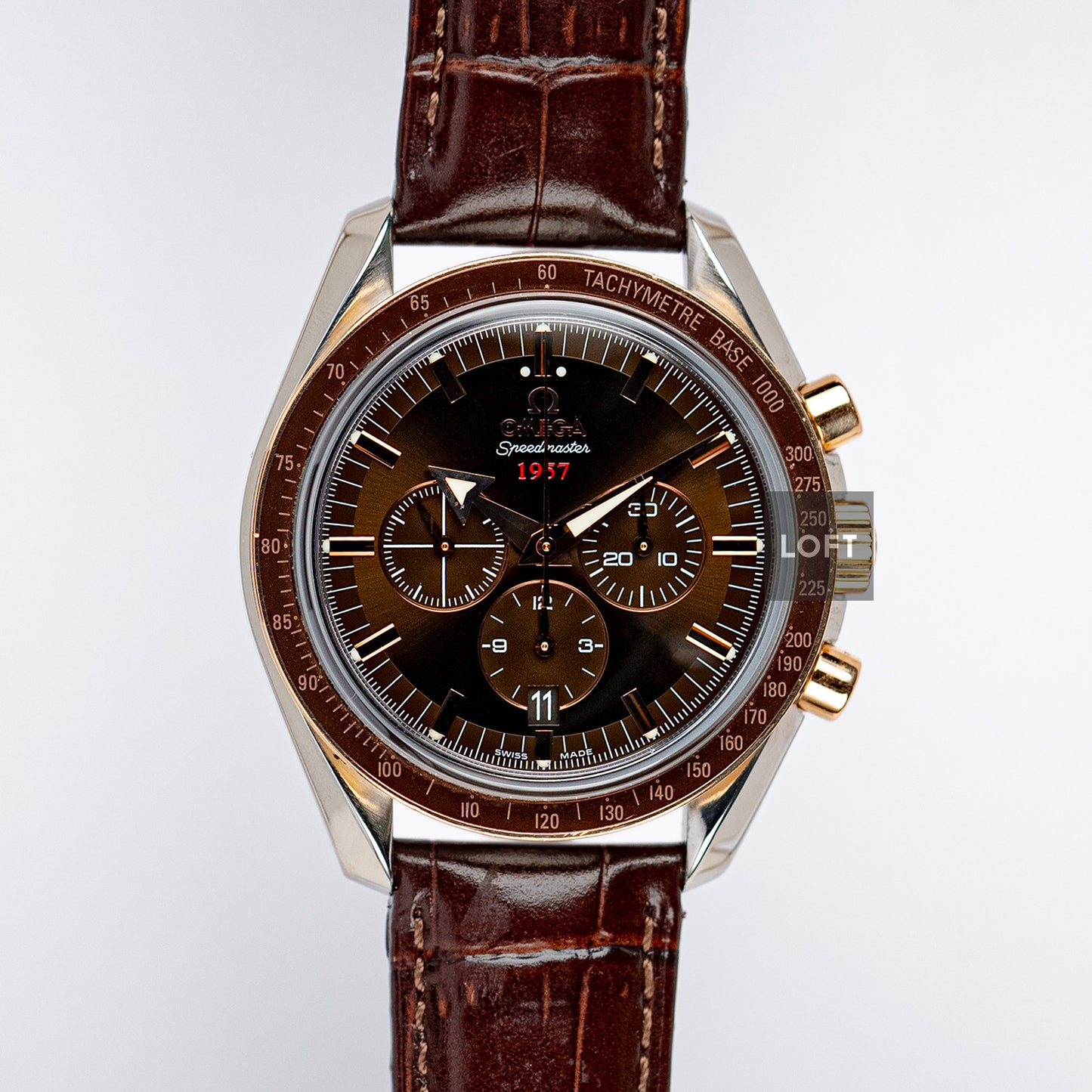 Omega Speedmaster Broad Arrow Steel/Red Gold 42mm